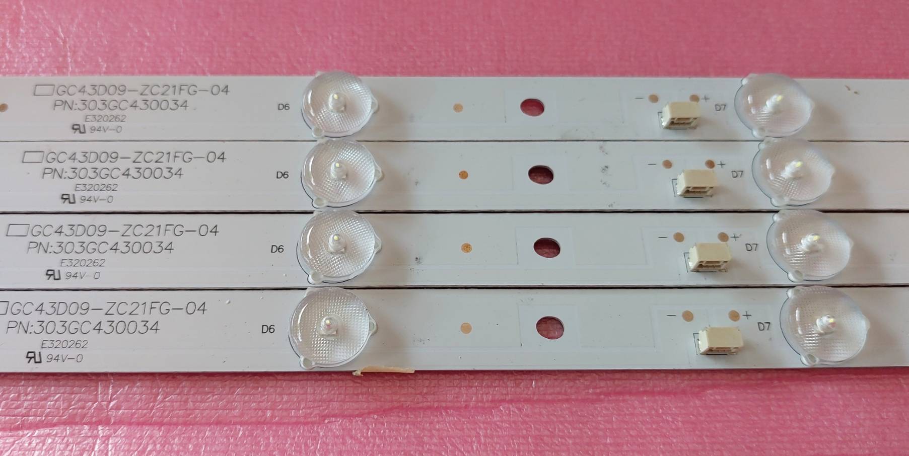 หลอดใหม่อันที่ 830 ACONATIC AN-LT4301 GC43D09-ZC21FG-04 DLED43GC4X9 หลอด9ดวง4แถว