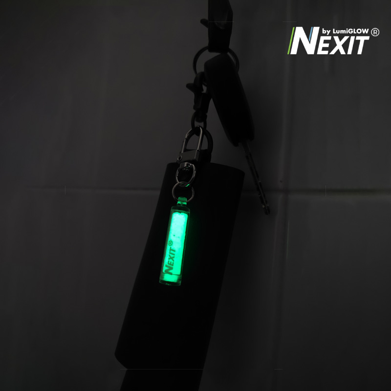 (มาใหม่) พวงกุญแจเรืองแสง Nexit รุ่น Glow rocket (โกลว์ร๊อคเก็ต) สีเขียว/สีฟ้า พวงกุญแจอะคริลิค ของพรีเมี่ยม ของที่ระลึก