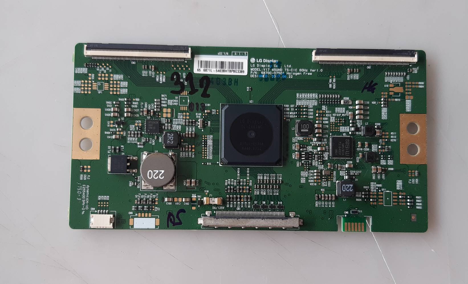 อันที่ 312 LG 65UK6100 ทีคอน 6870C-0750A ดีเทสแล้ว