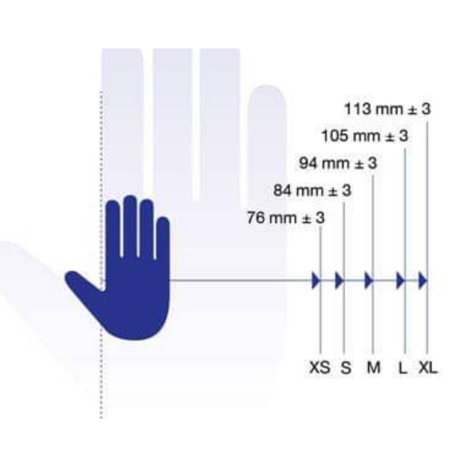 [ยกลัง 10กล่อง] SKB35 ถุงมือไนไตร สีม่วงกำมะหยี่ ไม่มีแป้ง หนา 3 มิล ยาว 9 นิ้ว หนัก 3.5กรัม แบรนด์ ดูราเซฟ