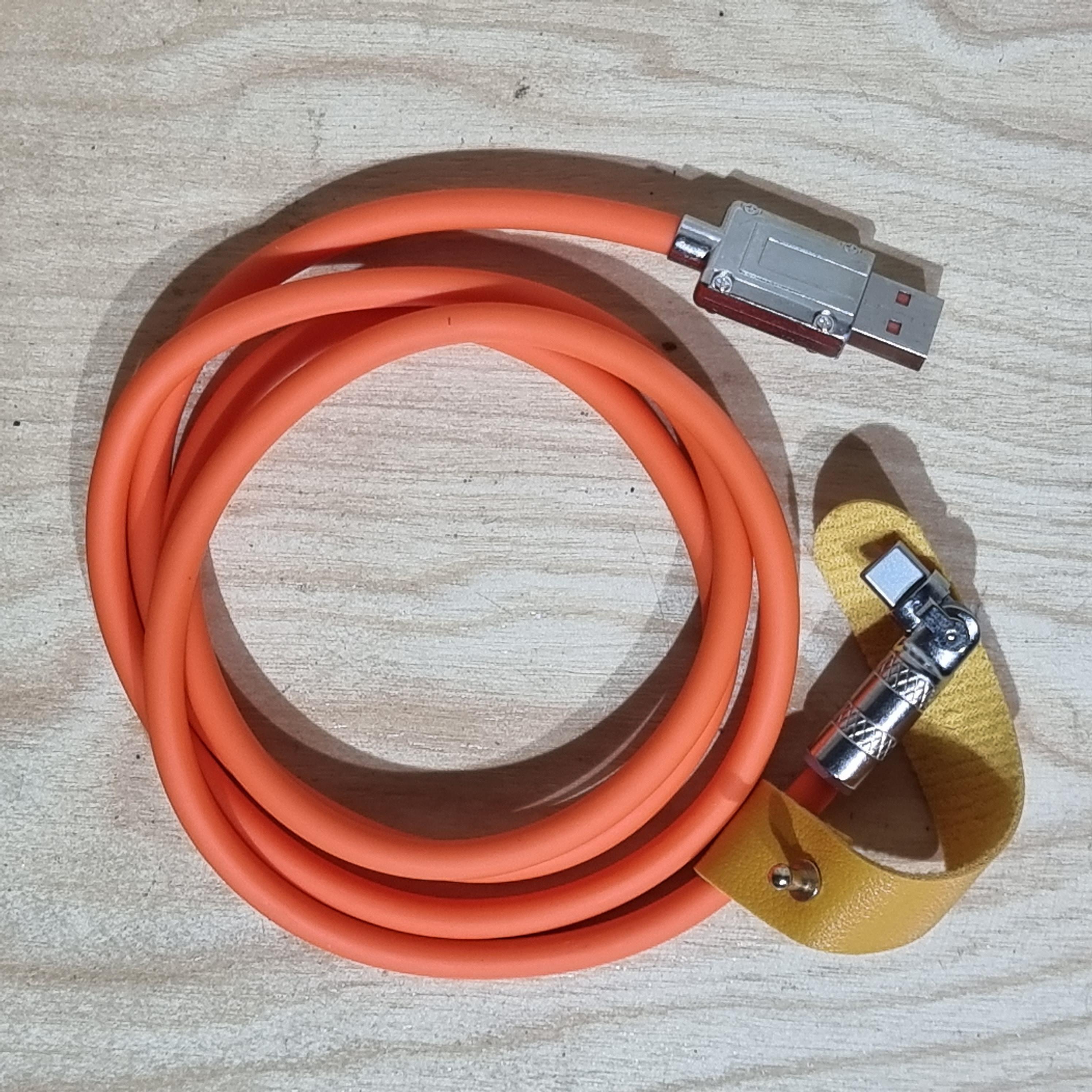 [1300] สาย Silicone ชาร์จเร็ว USB to type c รองรับไฟ 120W หนา6มิล ทนทาน ใช้ได้นาน