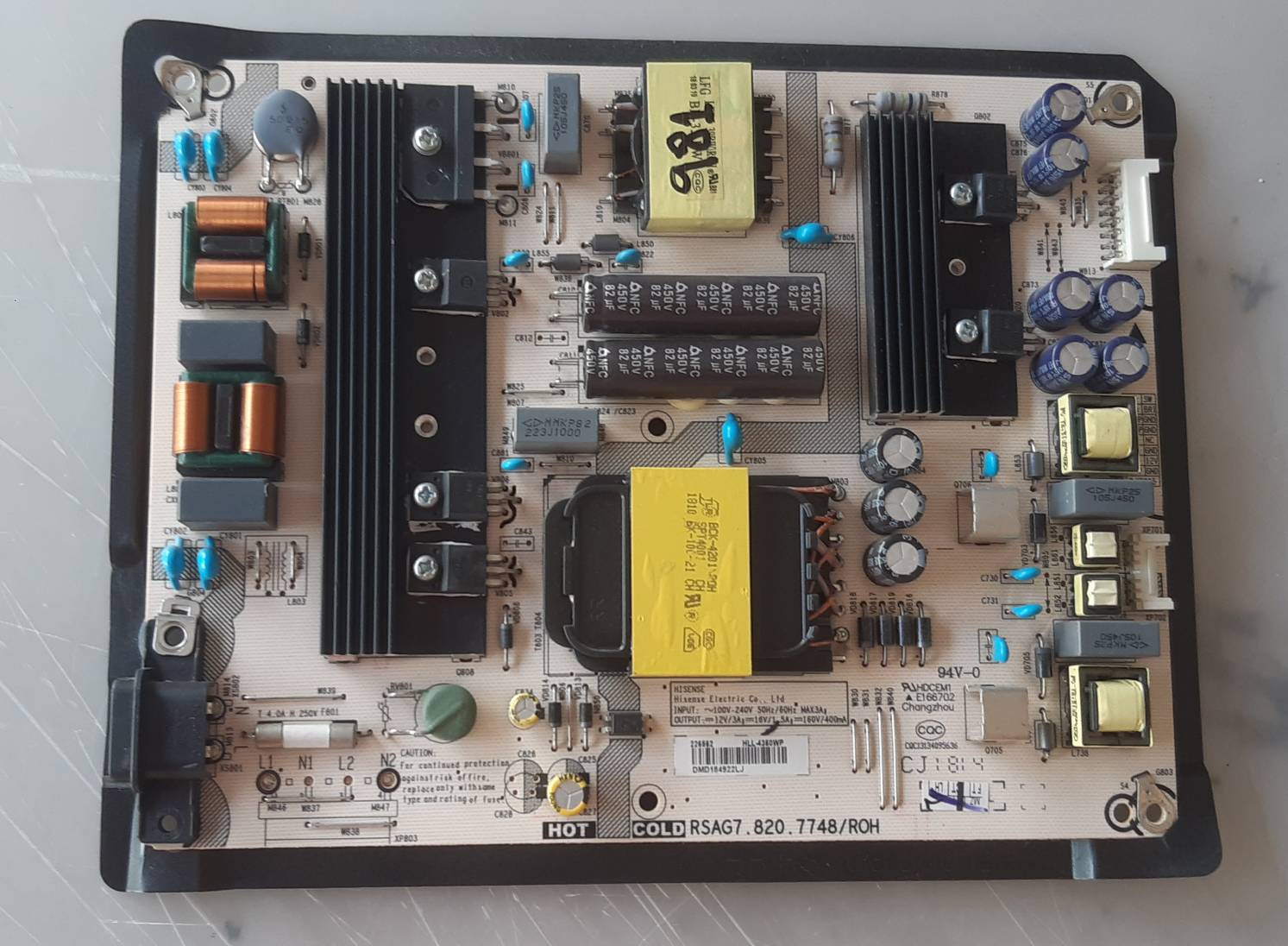 อันที่ 981 Hisense 50A6501UW ซัฟฟลาย RSAG7.820.7748 ดีเทสแล้ว
