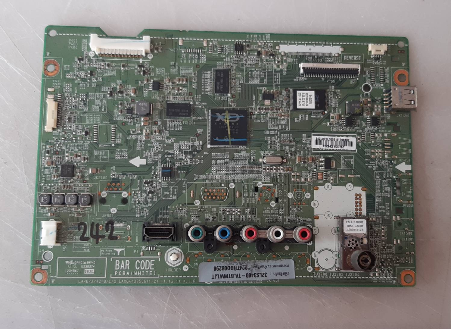 อันที่ 242 LG 32LS3400 ซีสเตร็ม EAX64437505 1.0 ดีเทสแล้ว