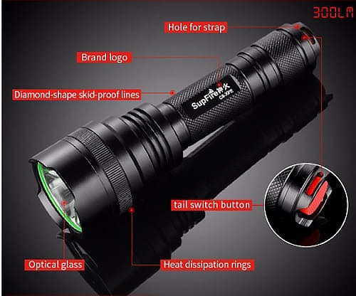 ไฟฉาย Supfire รุ่น C8-XPE (K0310)
