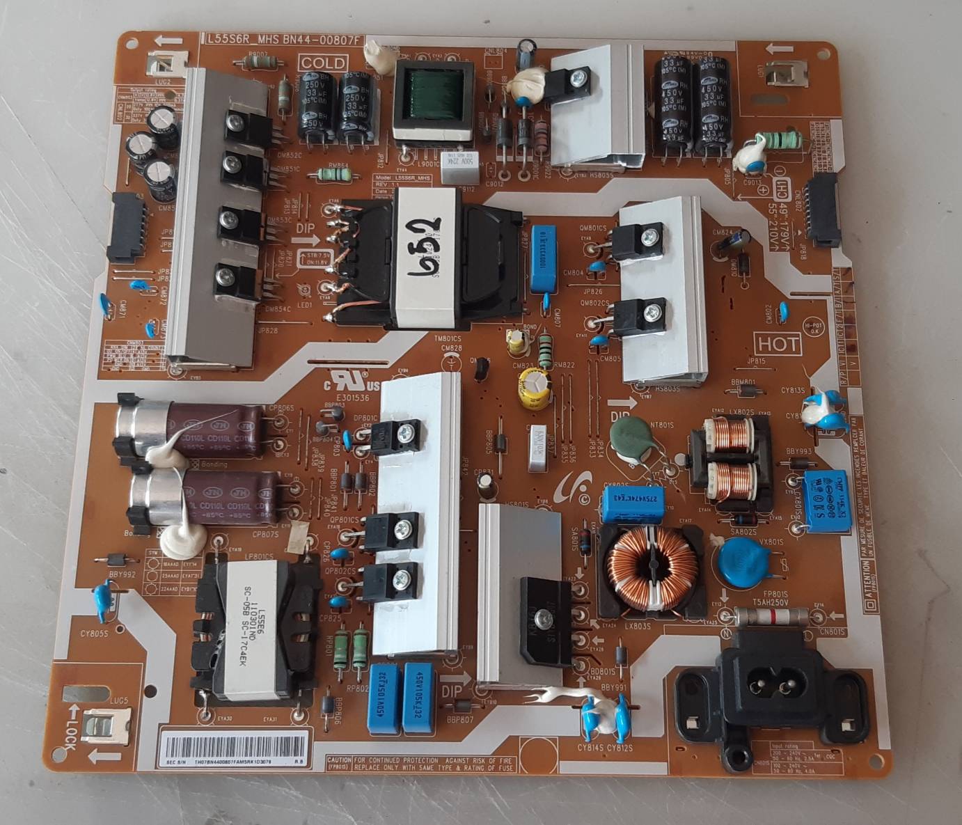 อันที่ 652 samsung UA55MU6300K ซัฟฟลาย BN44-00807F ดีเทสแล้ว