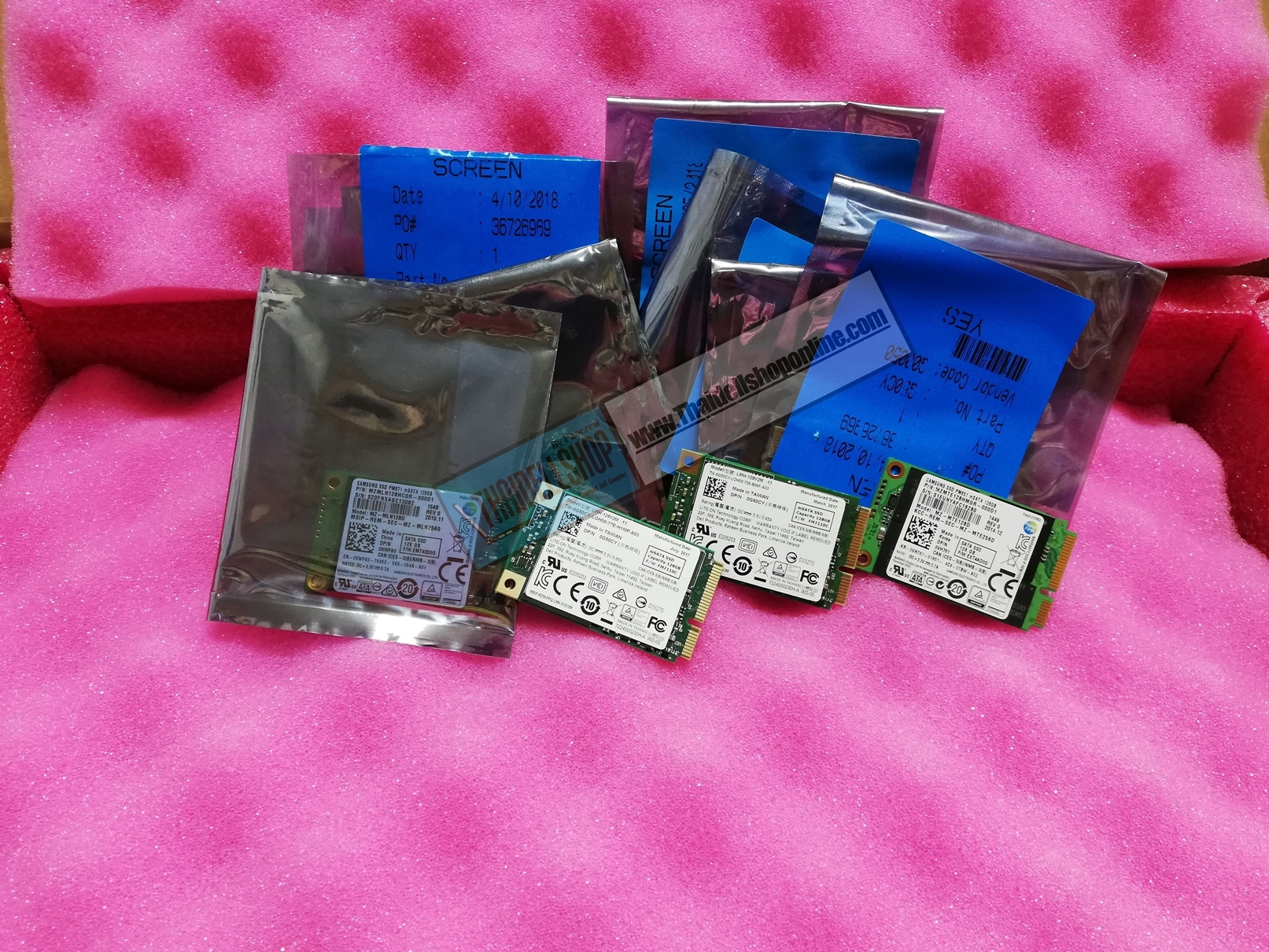 SSD msata 128gb Part Dell samsung, Lite-on refurbished