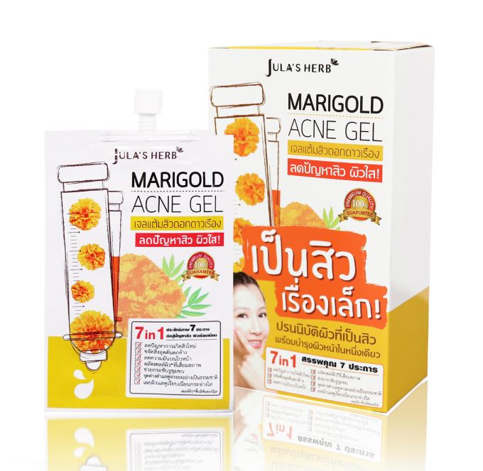 [จุฬาเฮิร์บ] เจลแต้มสิวดอกดาวเรือง ลดปัญหาสิว MARIGOLD ACNE GEL 8ml.