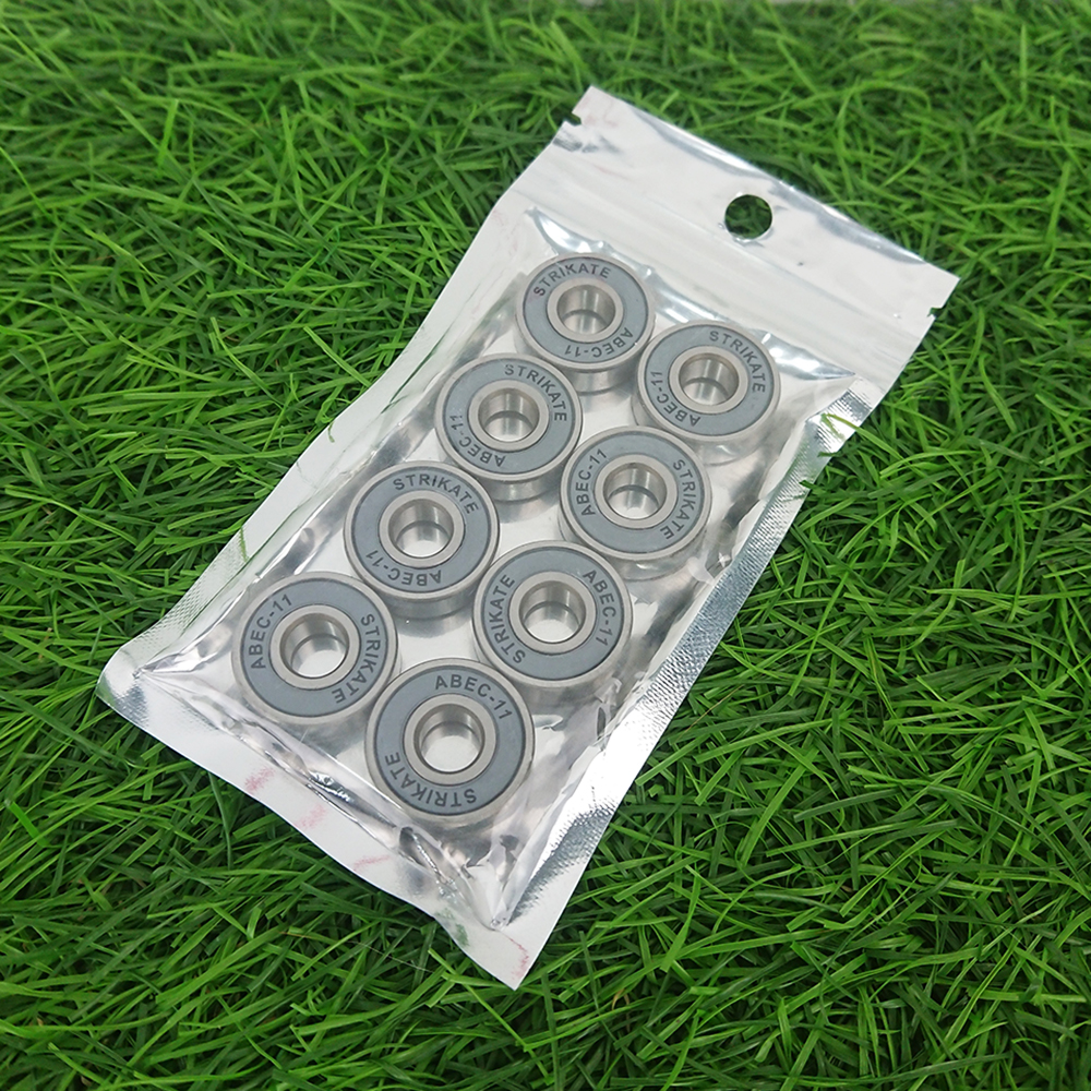0318 แบริ่ง ลูกปืนล้อ เซิร์ฟสเก็ต ลองบอร์ด ครุยเซอร์ ชุด8ชิ้น surf skate longboard roller inline S608 ABEC-11 bearing