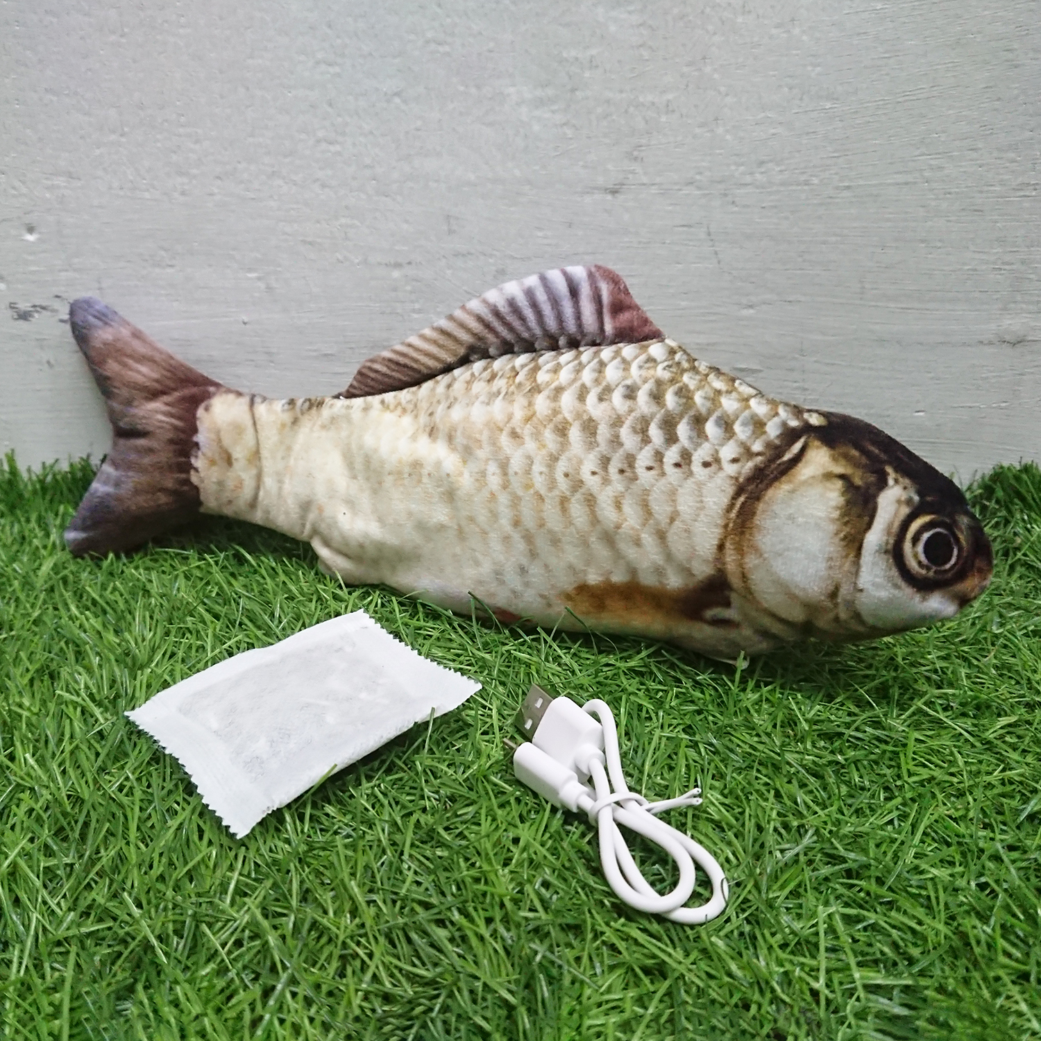 [1100] ของเล่นแมว ปลาสด ดิ้นได้ เลือกได้ 16 สายพันธุ์ ชาร์จ USB ฟรี ซอง Catnip ตำแยแมว