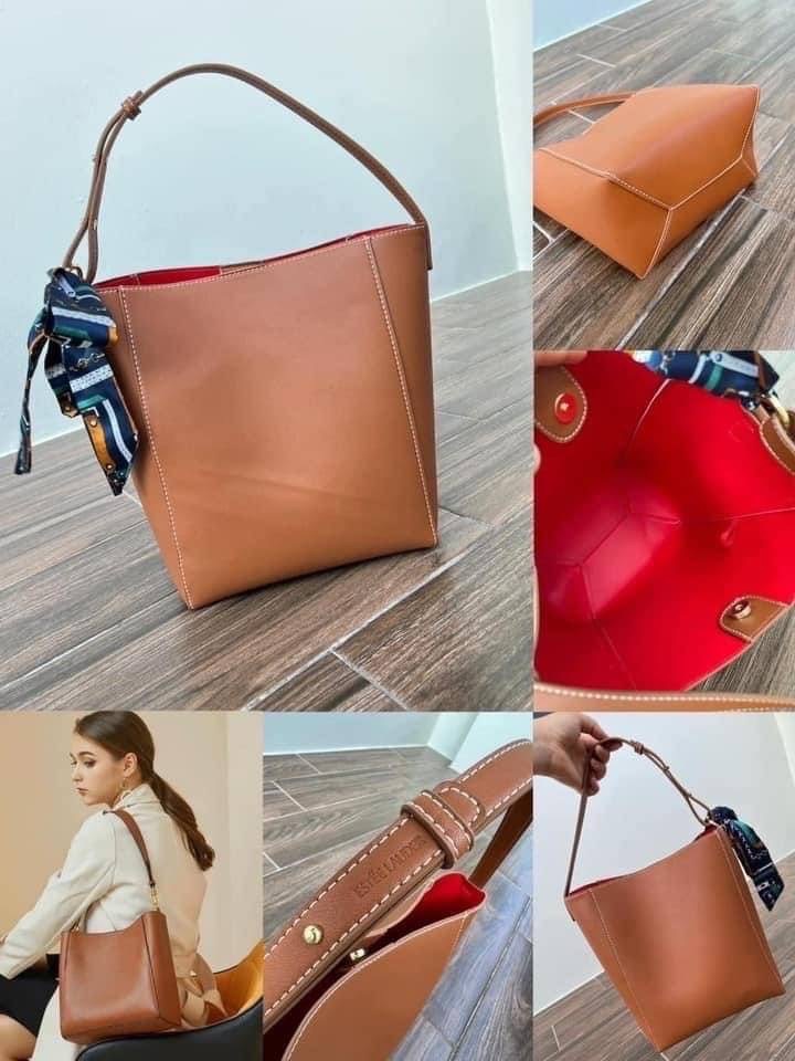 Estee Lauder Tote Bag กระเป๋าสะพายไหล่ พร้อมผ้าผูก