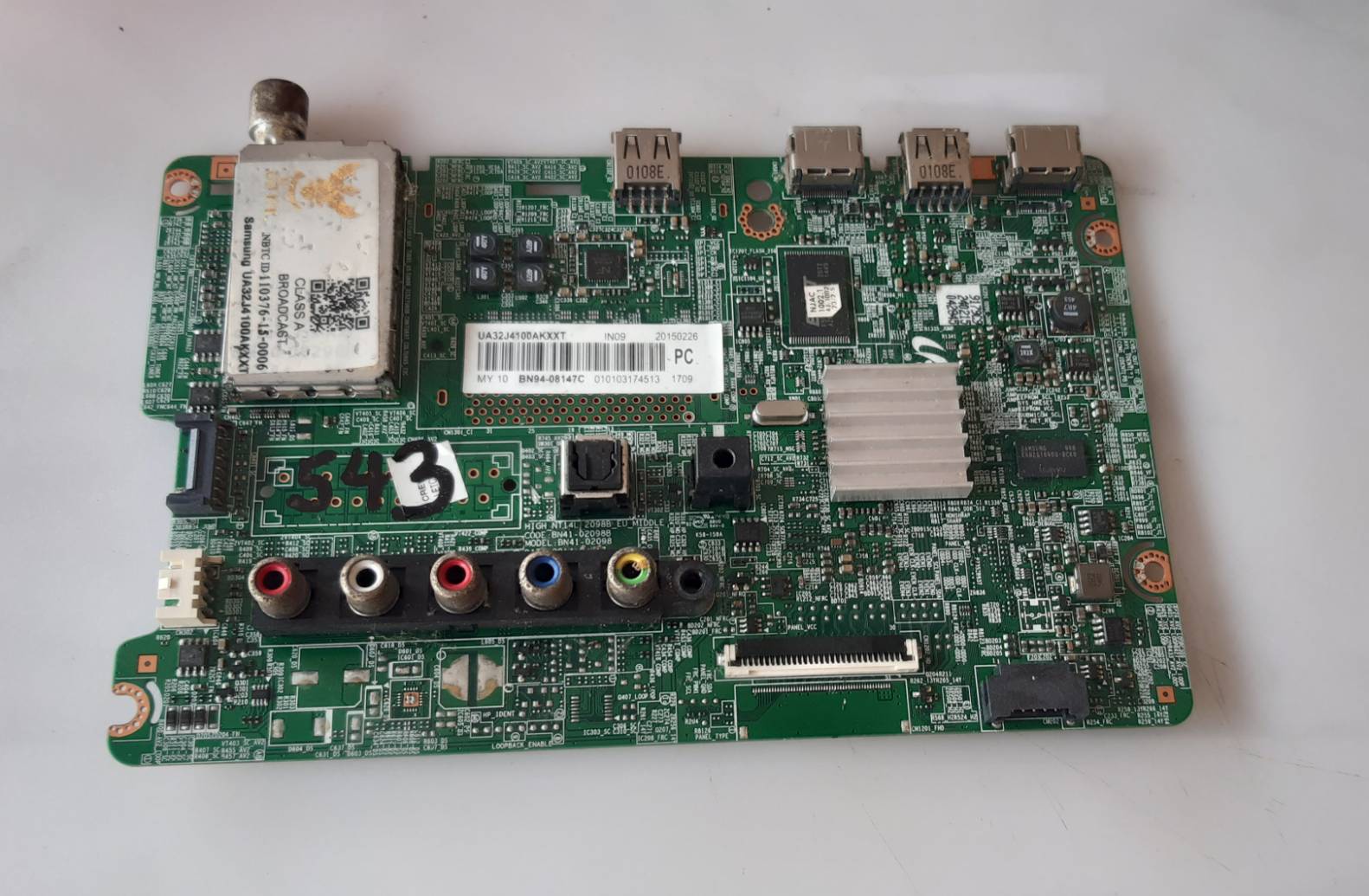 อันที่ 543 Samsung UA32J4100AK ซีสเตร็ม BN94-08147C ดีเทสแล้ว g3