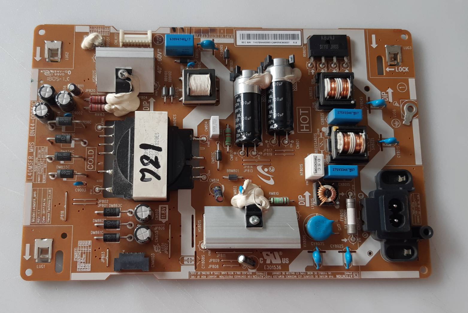 อันที่ 721 Samsung UA40J5250DK ซัฟฟลาย BN44-00851C ดีเทสแล้ว
