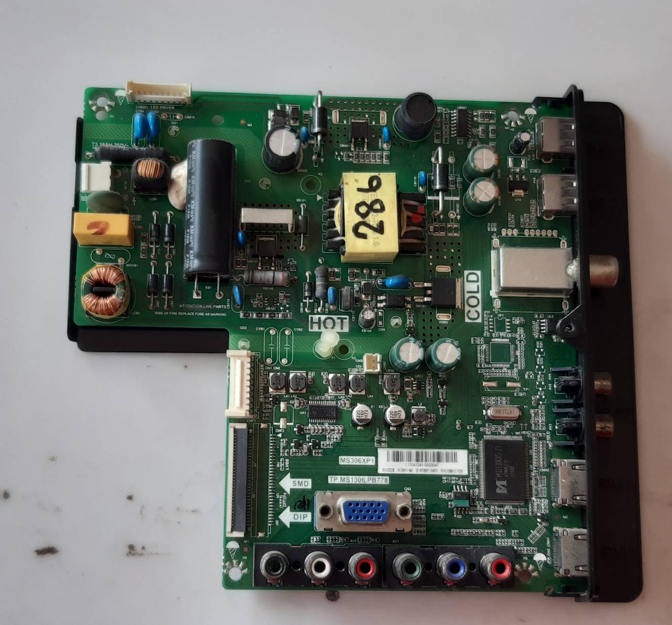อันที่ 286 TCL L29D2910 ซีสเตร็ม TP.MS1306.PB778 MS306XP1 30PIN ดีเทสแแล้ว