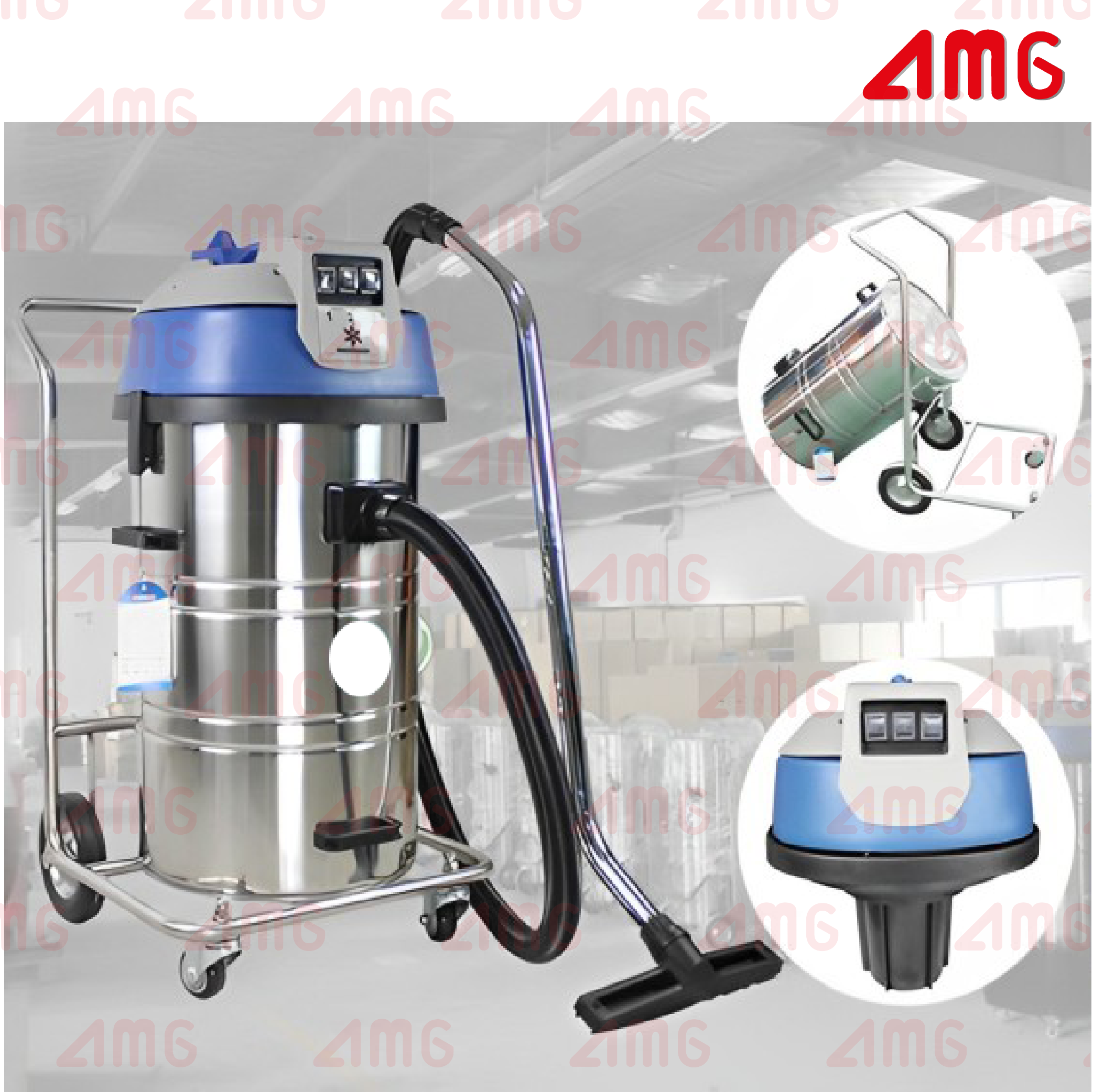 เครื่องดูดฝุ่นอุตสาหกรรม รุ่น AMG industrial 80 TILT