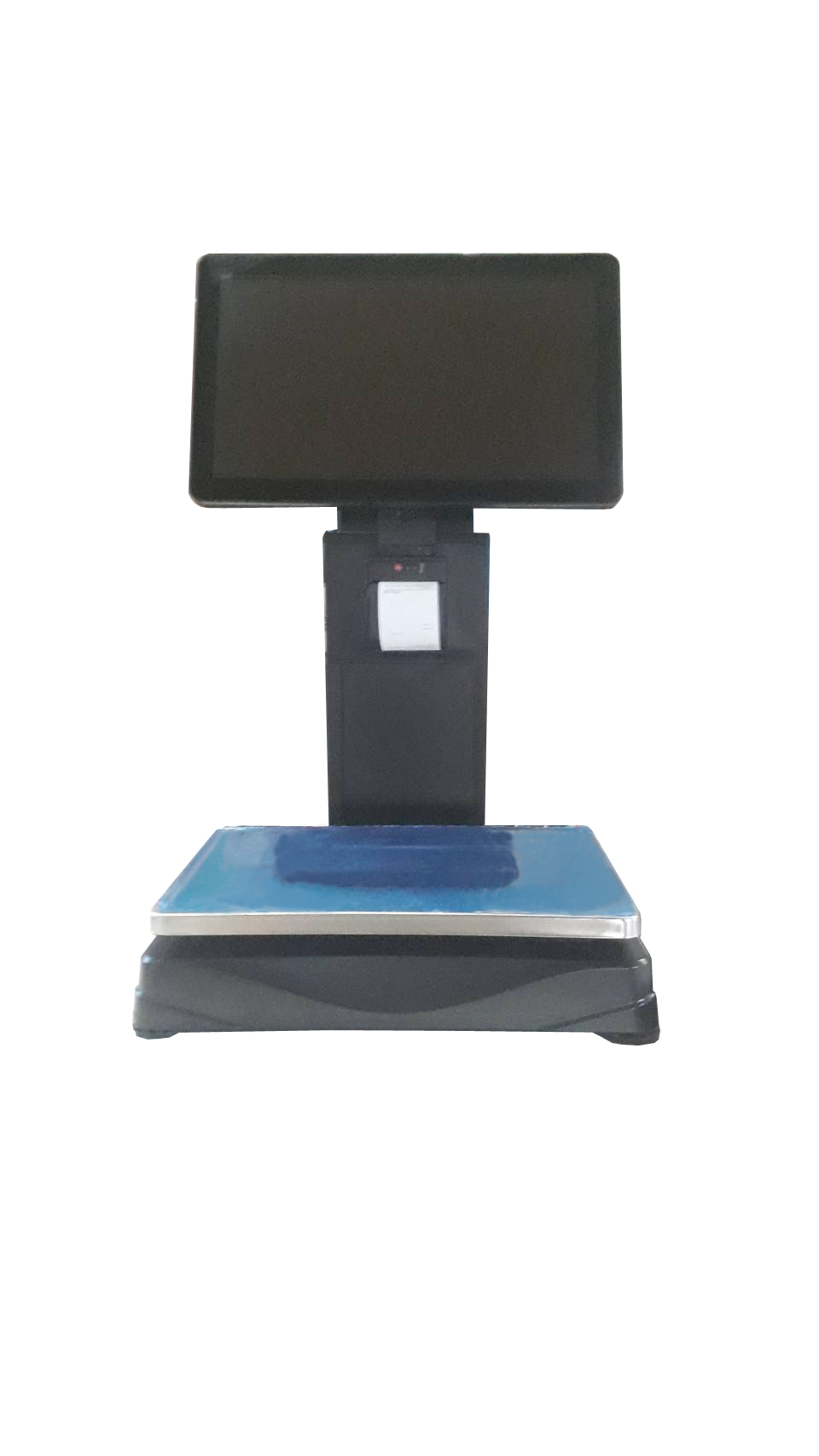 เครื่องชั่งน้ำหนักโปรแกรม POS หน้าจอสัมผัสคู่ ขนาด 15.6นิ้ว + ลิ้นชักเก็บเงิน