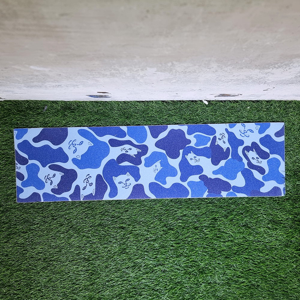 [0304] สติ๊กเกอร์กระดาษทราย 85x23cm ลายทหารแมว camouflage