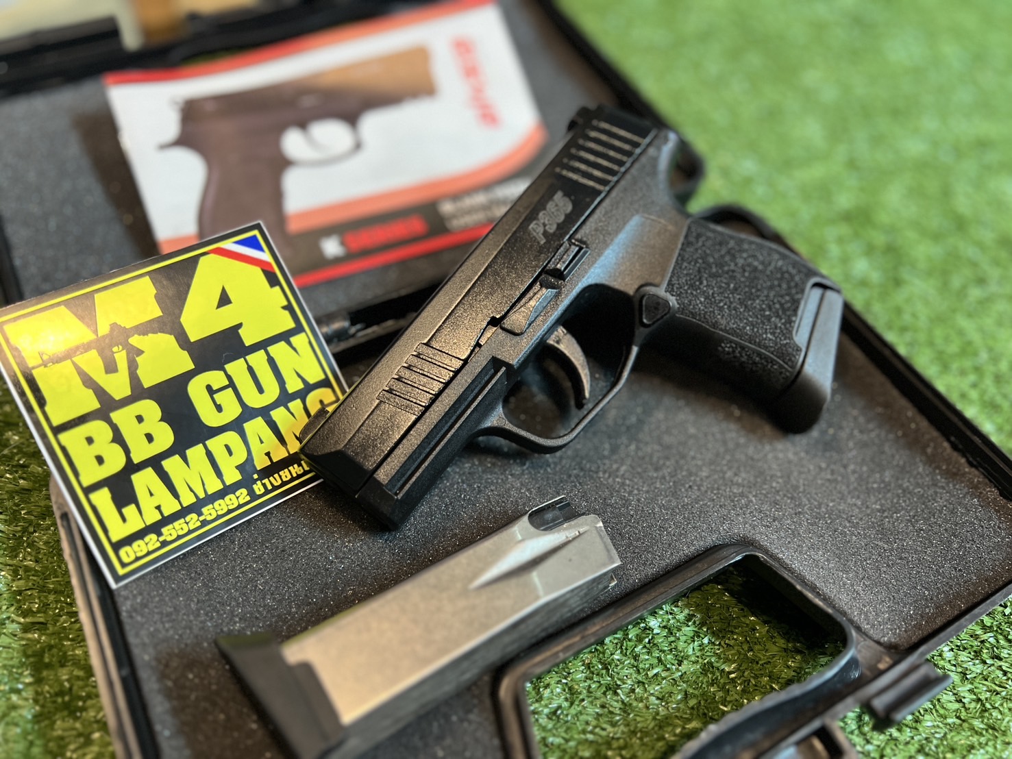 Aksa SIG SAUER P365 9mm. P.A.K. 2 แม็กกาซีน สีดำ