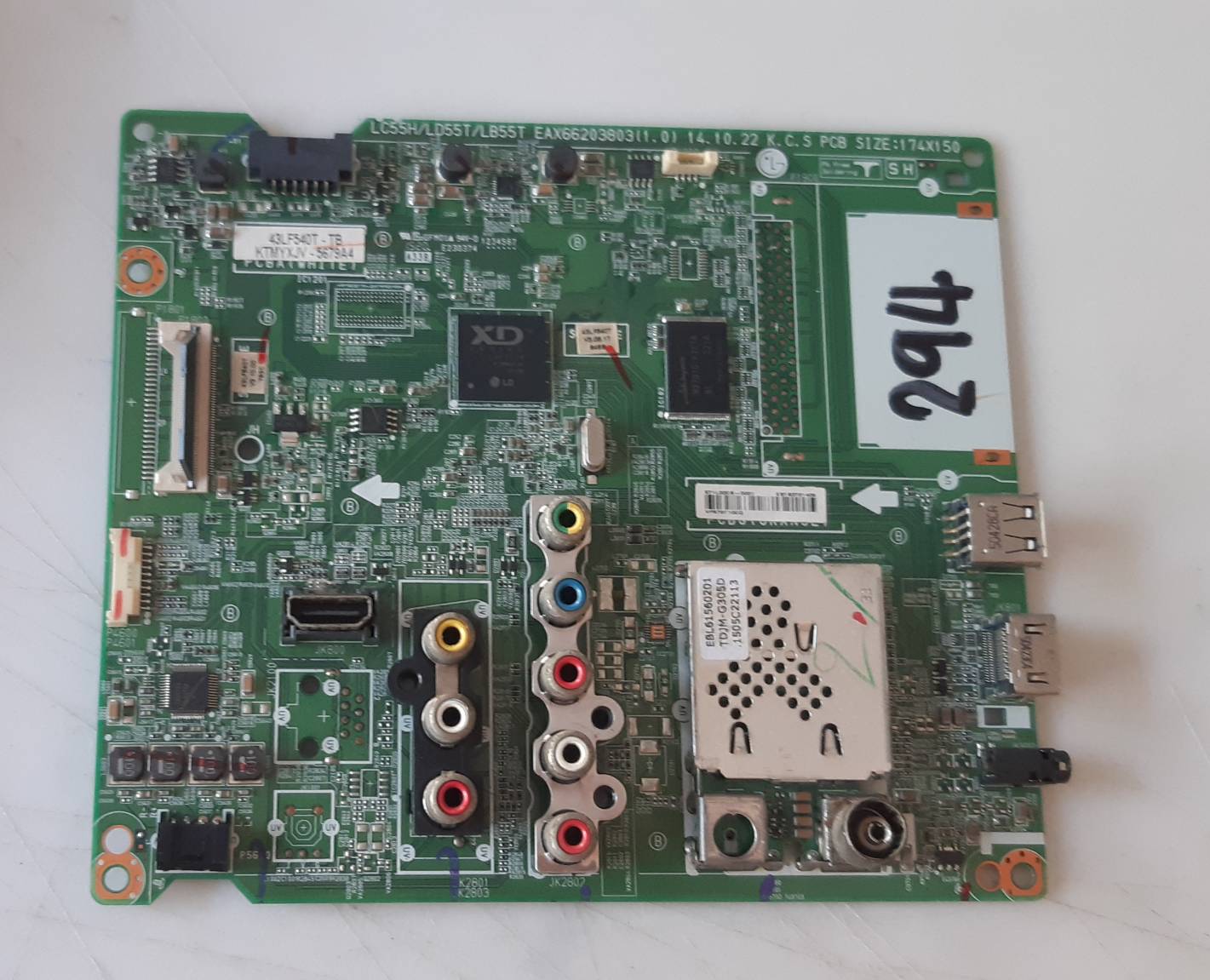 อันที่ 294 LG 43LF540T ซีสเตร็ม EAX66203803 ดีเทสแล้ว