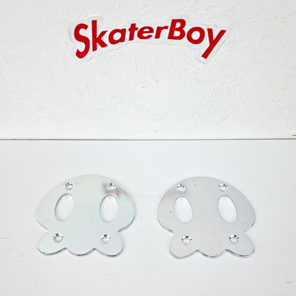 [0302] แผ่นปะเก็น รองน็อตยึดทรัค สเก็ตบอร์ด รูในห่าง5.5cm ทรงPanda ช้วยถนอมไม้