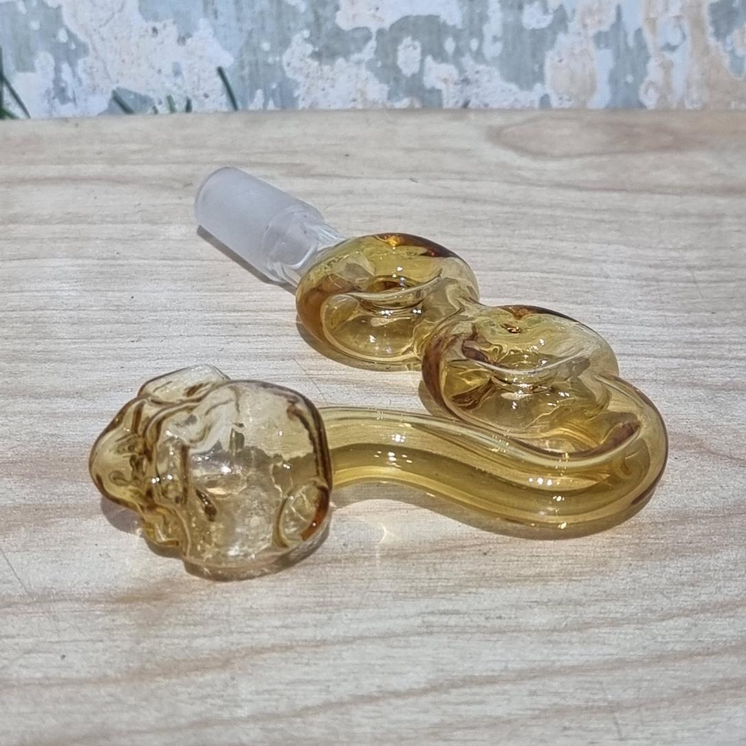 [1005] บัวผัน Wax Dab hash ขนาด 14mm ลงสี ลายกระโหลก เลข8ระบายความร้อน