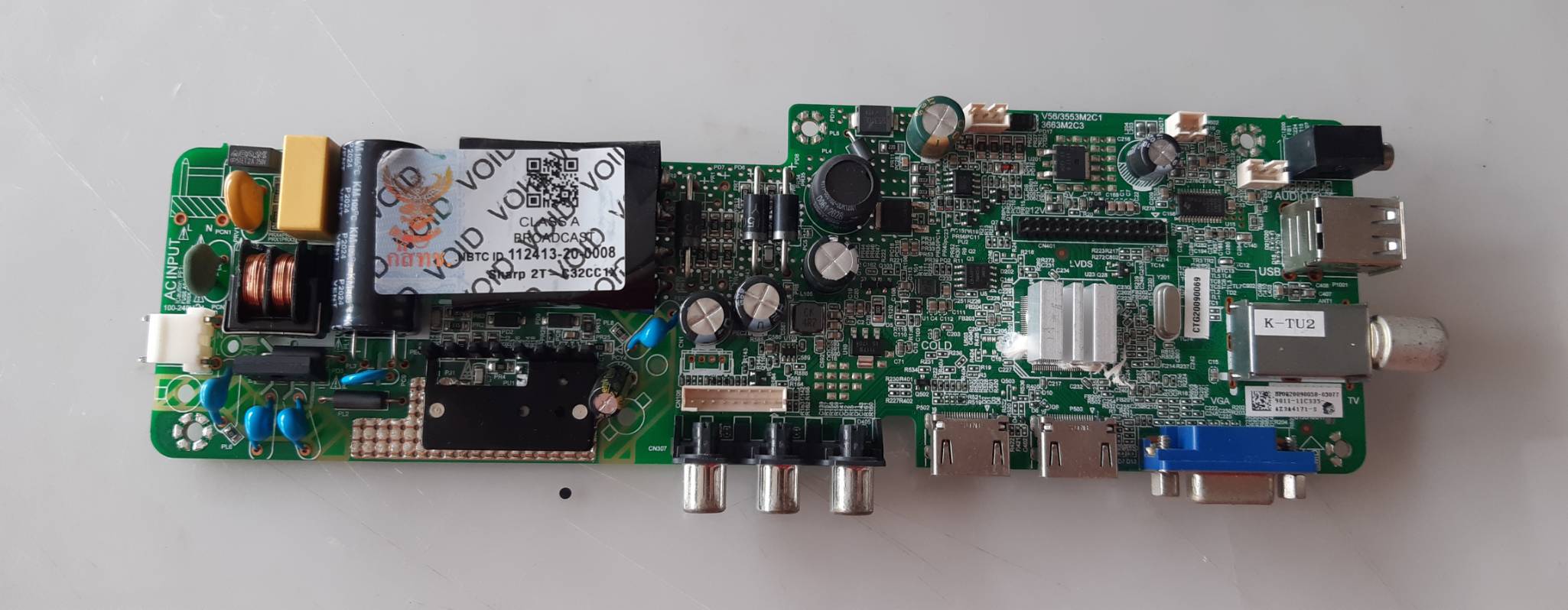 อันที่ 973 SHARP 2T-C32CC1X ซีสเตร็ม 4715-MV56M2-A4233K01 3663M2C3 ดีเทสแล้ว