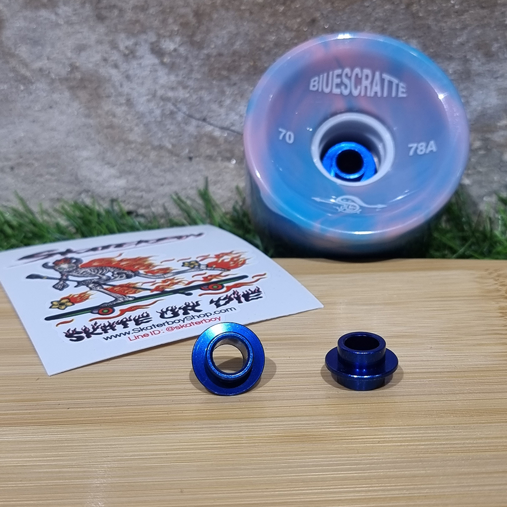 [0318] UFO Spacer ลดช่องว่าระหว่างลูกปืนภายในล้อสเก็ตบอร์ด สูง17mm ช้วยถนอมแกนล้อ