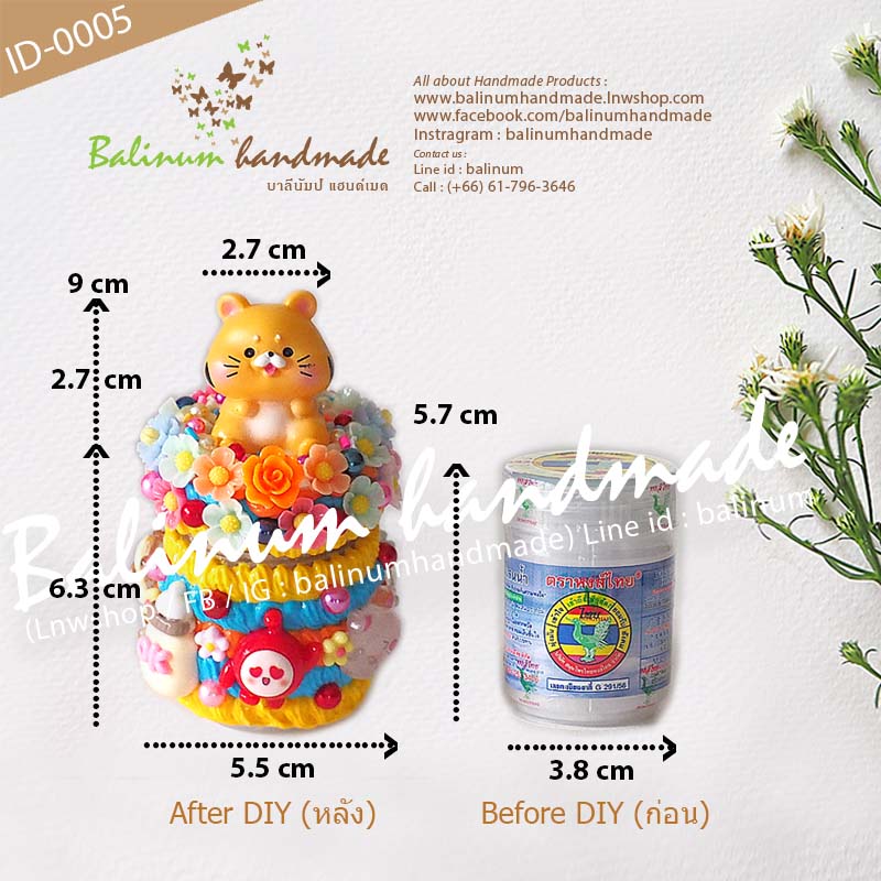 เคสยาดม DIY โมเดล 12 ปีนักษัตรปีขาล(ปีเสือ) ยาดมสมุนไพรตราหงส์ไทย (กระปุกสีขาว 8 CC.) งานเคส DIY โดย บาลีนัมป์แฮนด์เมด ลงสีมงคลตามปีเกิด 12 นักษัตรช่วยเสริมดวงให้ราบรื่น เป็นงานเรซิ่นแท้100% เป็นยาดม/ตั้งโชว์ตกแต่งบ้าน/เป็นของสะสม ของขวัญ ของฝาก ของชำร่วย เหลือง,ส้ม.หลายสี (Yellow, Orange, Multi-color)