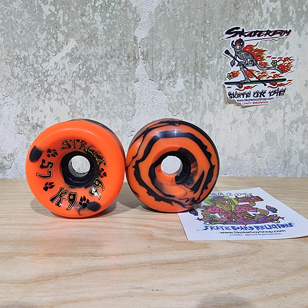 [0315][US] ล้อสเก็ตบอร์ด Dogtown K9 swirl ขนาด 57mm 95A 97A 99A แบ่งขาย FREE ลูกปืนล้อสเก็ตบอร์ด Abec7