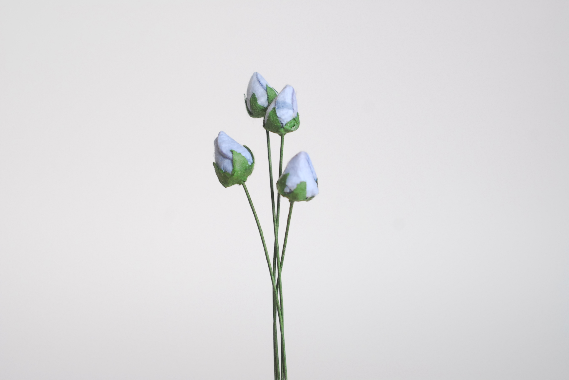 ดอกไม้กระดาษสา ดอกไม้กระดาษสา จตุจักร งานประดิษฐ์ ดอกไม้ทำข้อมือเพื่อนเจ้าสาว แต่งงาน, ดอกกุหลาบตูม 50 ดอก สีน้ำเงินตุ่น ขนาด 0.8 x 0.8 cm. paper flowers, budding roses flower 1.5x1.5 cm. 50 pieces. pale blue color.