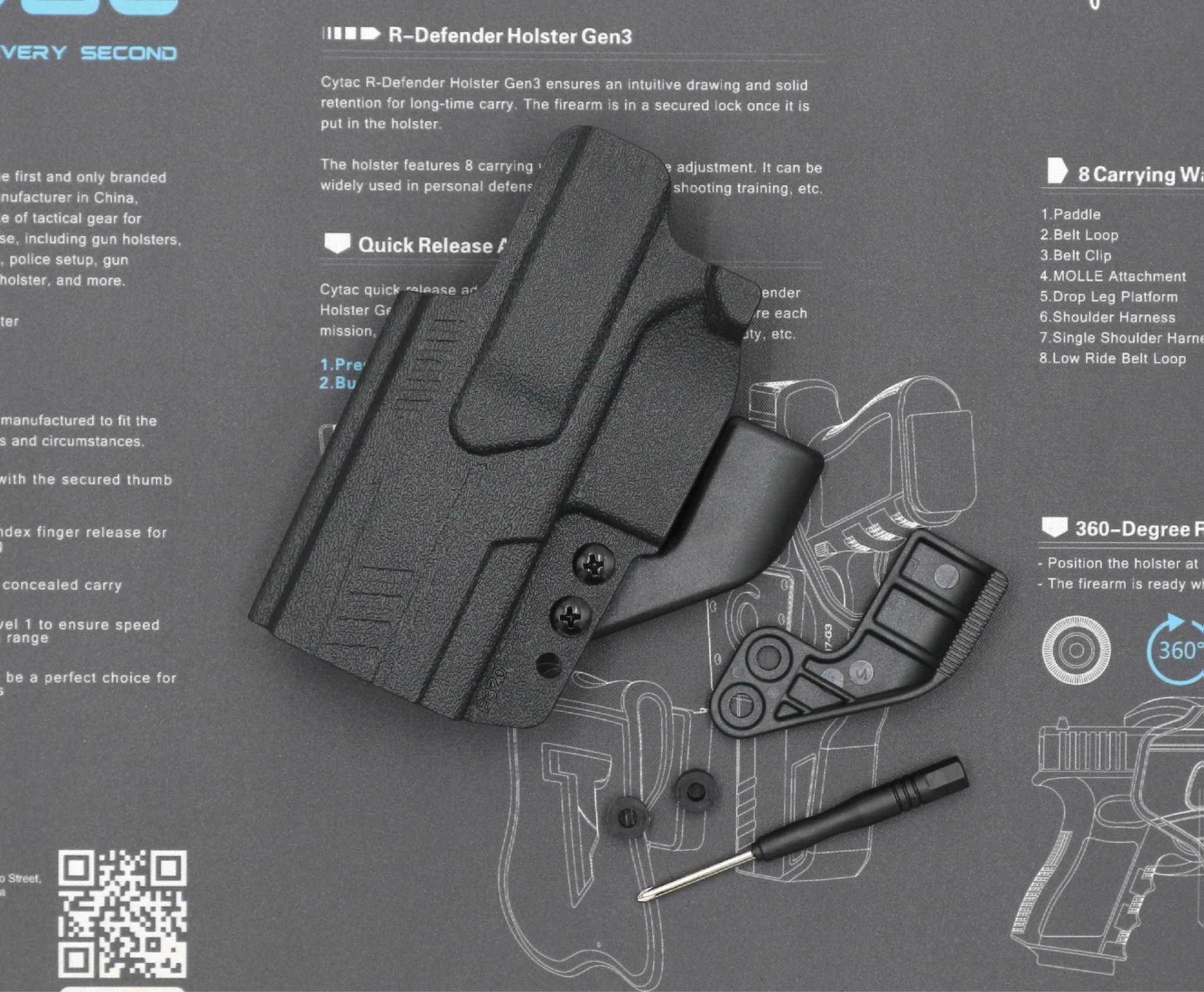 CYTAC ซองพกใน Polymer รุ่น Sig Sauer P320 (K0420)