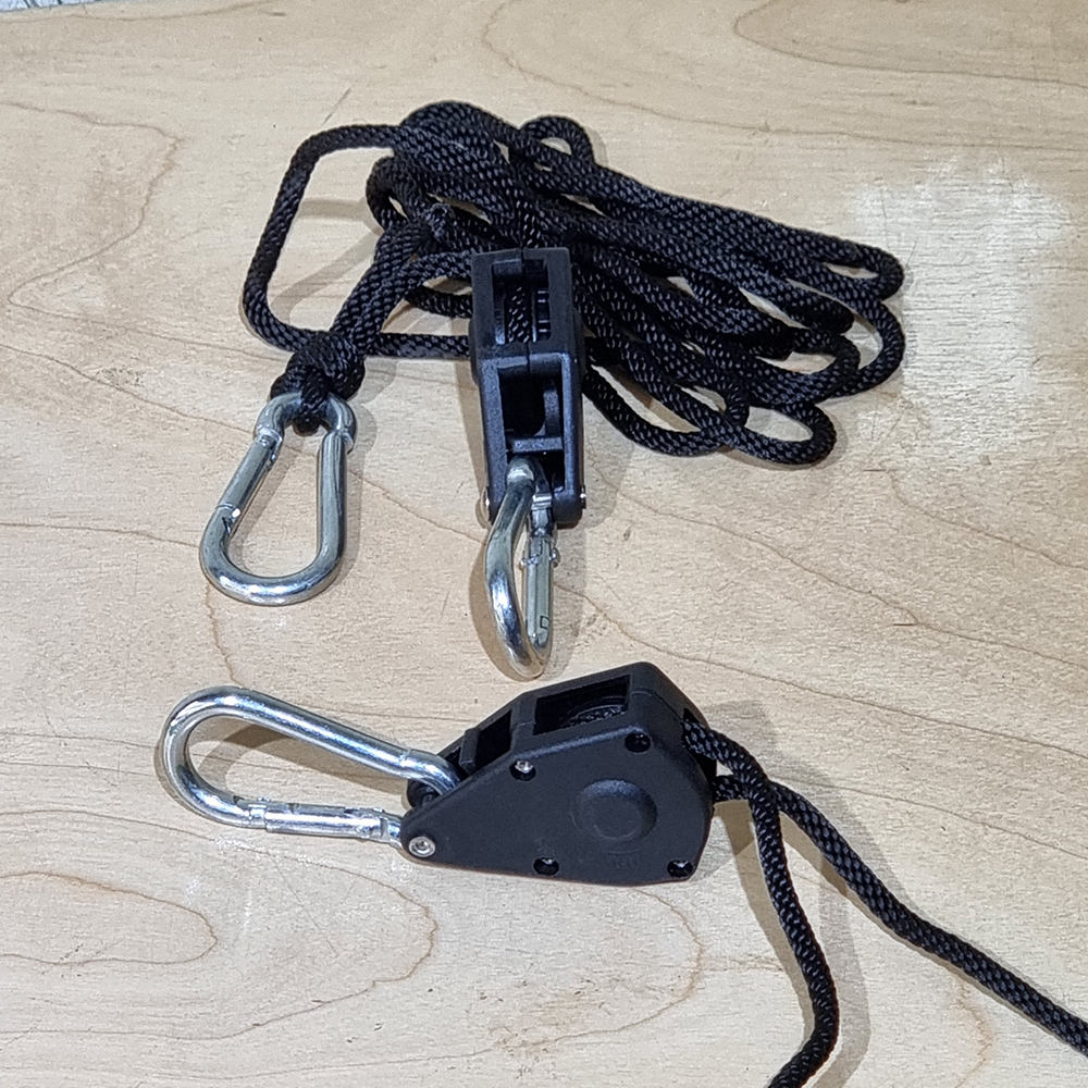 [1001] เชือกอเนกประสงค์ เชือกเต้นท์ 85cm ปรับระดับง่าย ห้อยไฟ ดึงสมอบก camping