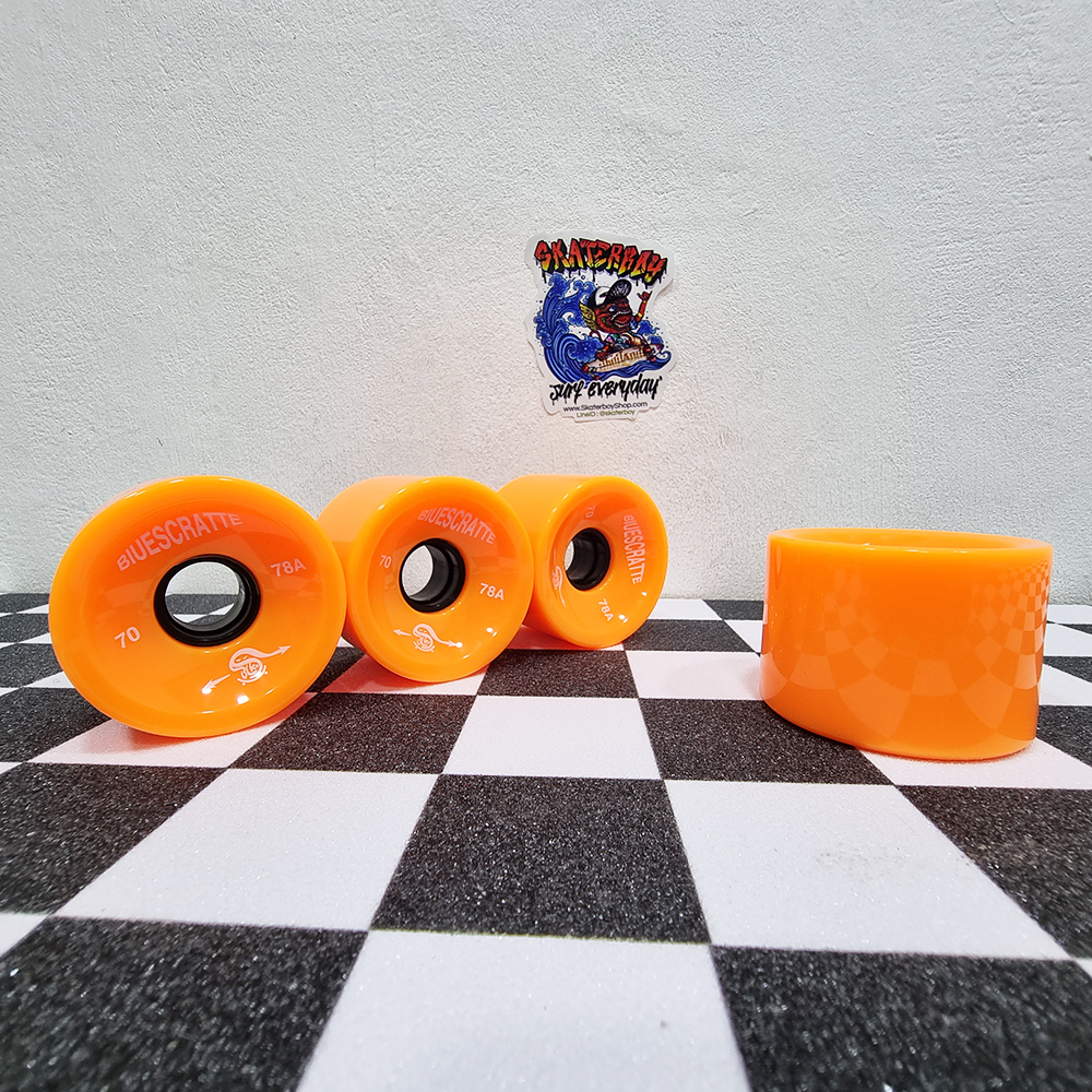 [0317][ลด50%] ชุดล้อสเก็ตบอร์ด 4ล้อ 70x50mm ยางนิ่ม 78A สำหรับ longboard dance