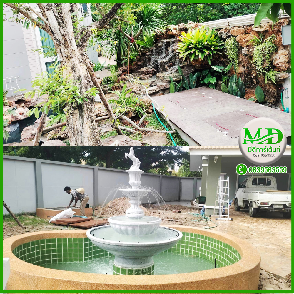 รับจัดสวนหน้าบ้านปิ่นเกล้า