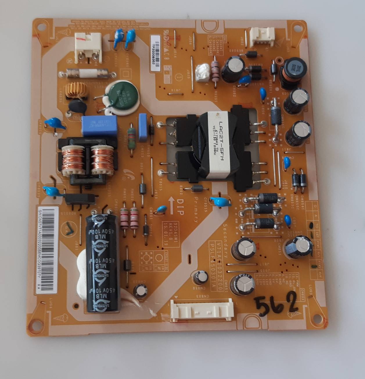 อันที่ 562 TOSHIBA 32L2550VT ซัฟฟลาย V71A00032200 ดีเทสแล้ว
