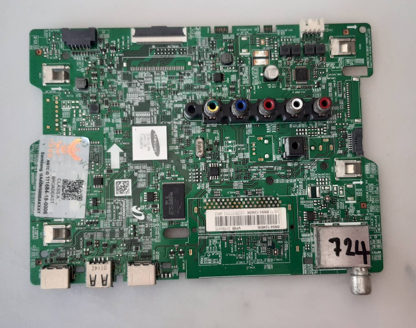 อันที่ 724 Samsung UA40N5000 ซีสเตร็ม BN41-02582B BN94-12480K ดีเทสแล้ว