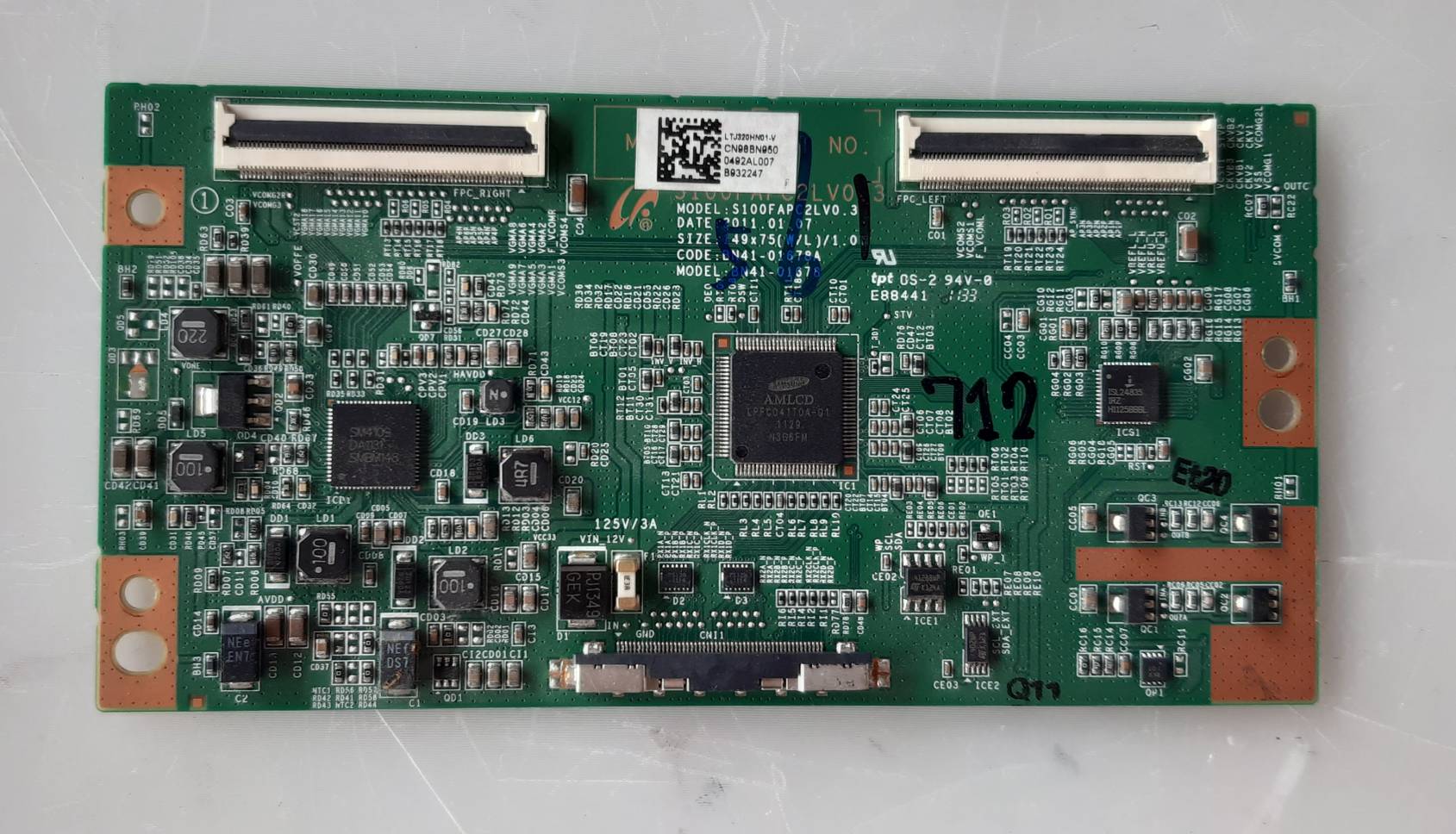 อันที่ 712 Samsung UA32D5000PR ทีคอน BN41-01678A ดีเทสแล้ว