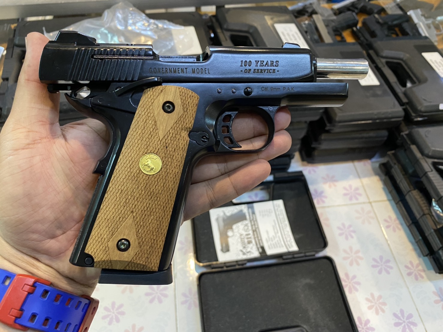 KUZEY M1911 ลาย Government ลำกล้อง 4" ดำ