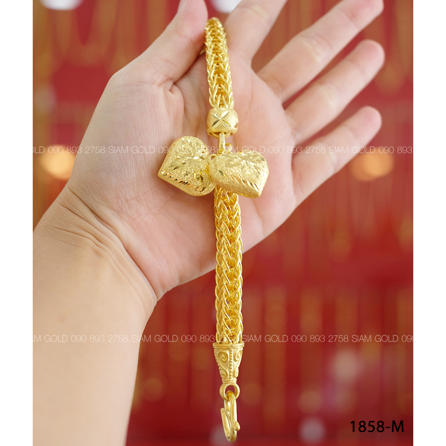 (M) ข้อมือ แปดเสาคั่นหัวใจ-หัวใจ 10 บาท