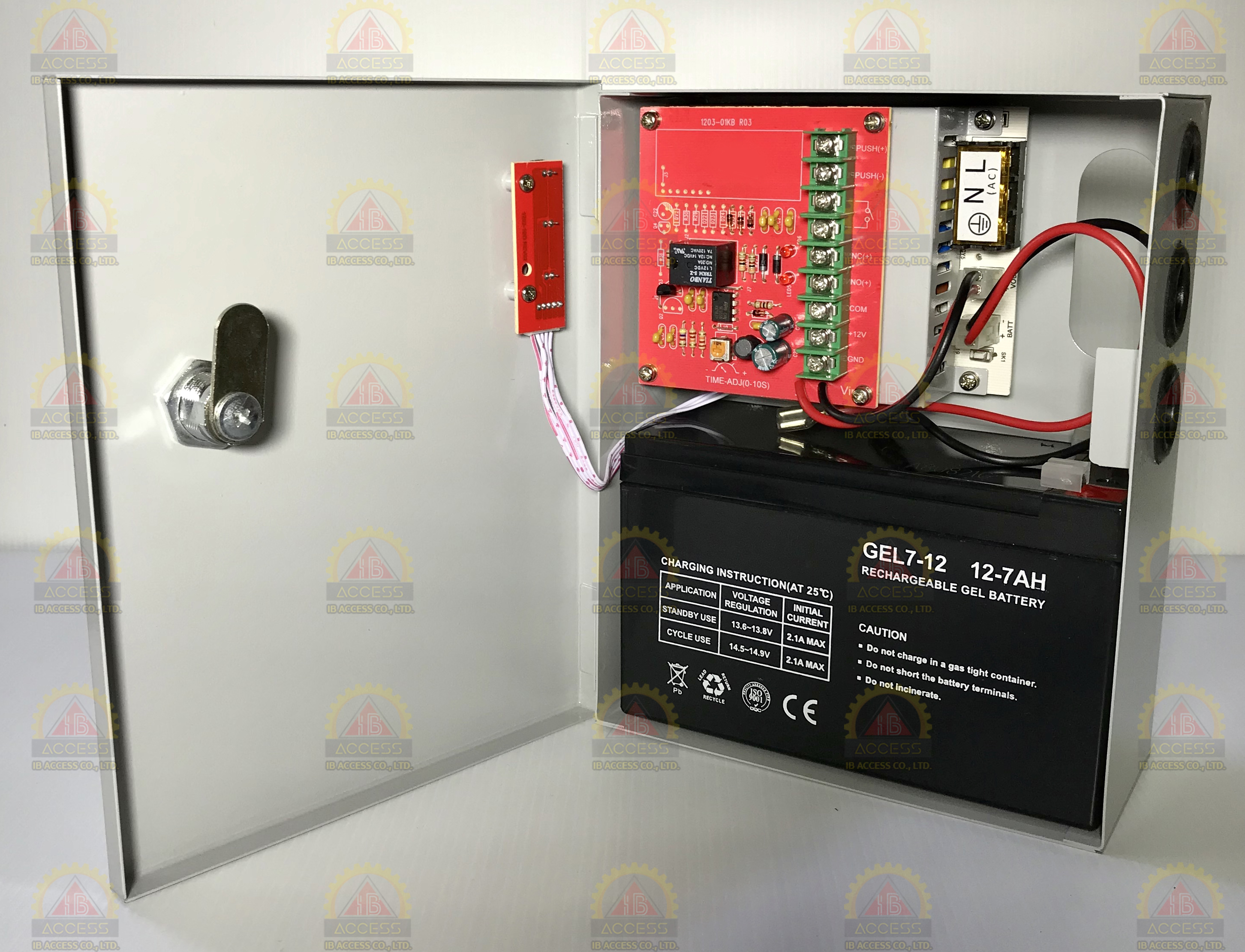 Power Supply 12V 3Amp. รุ่น ATP1203-01KB พร้อม Battery 12V 7Ah.