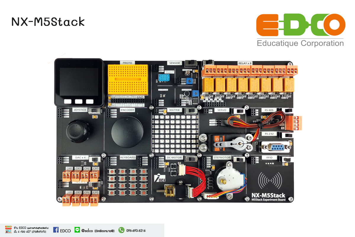 NX-M5Stack บอร์ดทดลองเพื่อการเรียนรู้และใช้งาน M5Stack