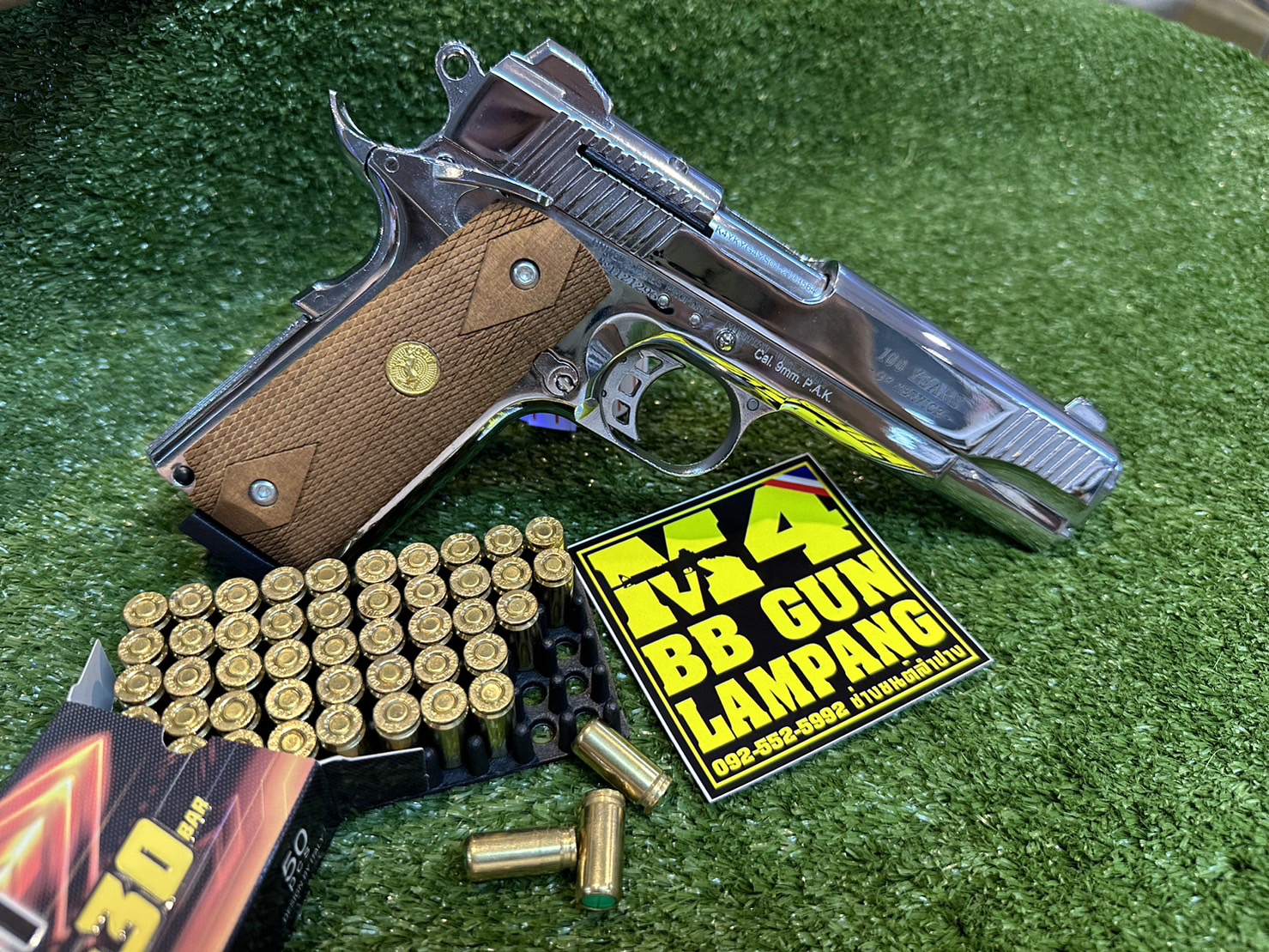 KUZEY M1911 ลาย 100 YEARS ลำกล้อง 5" เงินเงา