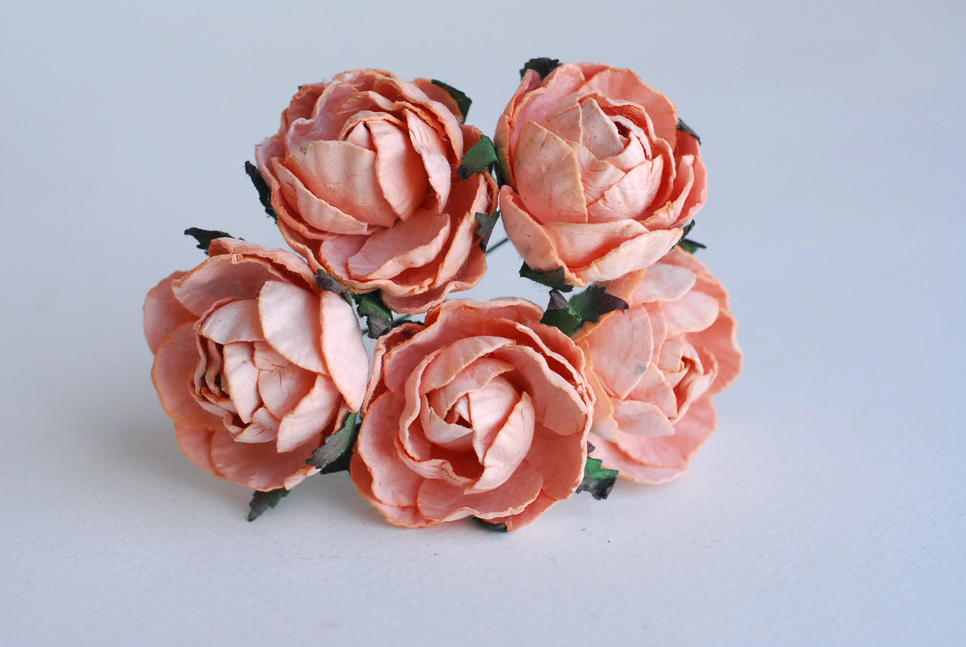 ดอกกุหลาบกระดาษสา peony ดอกไม้กระดาษสาราคาส่ง, ดอกไม้กระดาษ,ดอกไม้ประดิษฐ์ สำหรับตกแต่งของชำร่วย งานแต่งงาน ดอกกุหลาบกลม peony ขนาด 3.5 cm. จำนวน 25 ดอก, สีส้มพีช Paper Flowers, Peony flowers supplies size 3.5cm./ 25 pieces, handmade flowers. peach orange