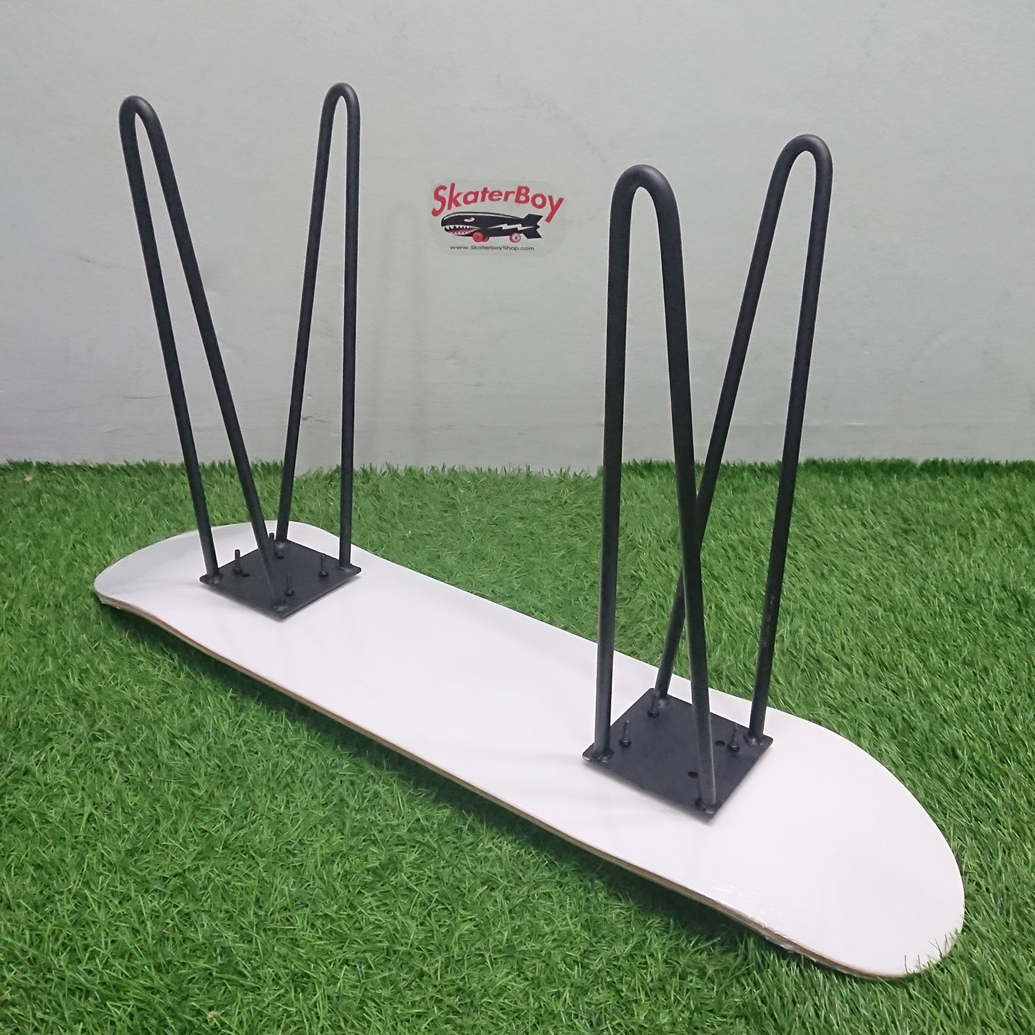 0102 ขาเหล็ก DIY แผ่นสเก็ตบอร์ดทำ โต๊ะ เก้าอี้ ที่แขวนทิชชู่ วางมือถือ ต้นไม้