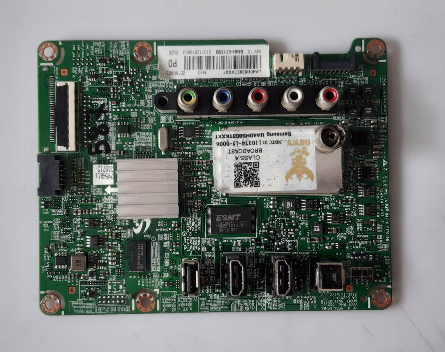 อันที่ 587 Samsung UA40H5003TK ซีสเตร็ม BN41-02216 ดีเทสแล้ว 51PIN