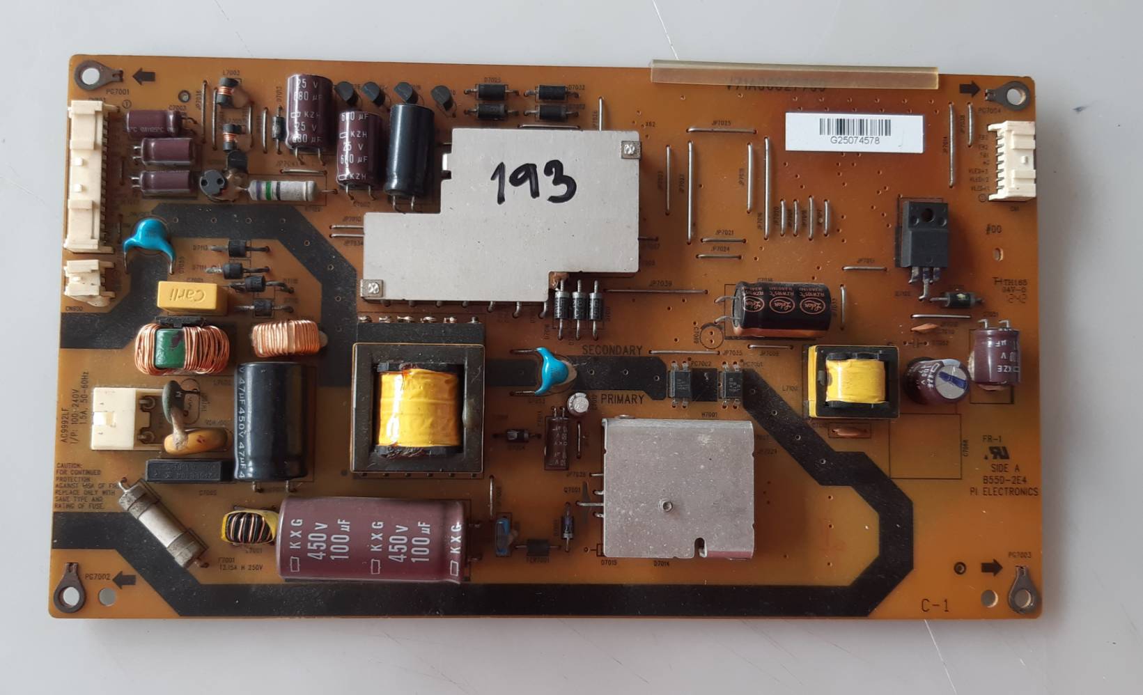 อันที่ 193 TOSHIBA 32P2300VT ซัฟฟลาย V71A00027700 ดีเทสแล้ว