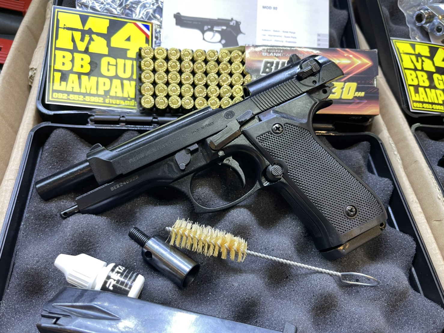 RETAY บาเรทต้า MOD 92 ดำ ด้าม ดำ