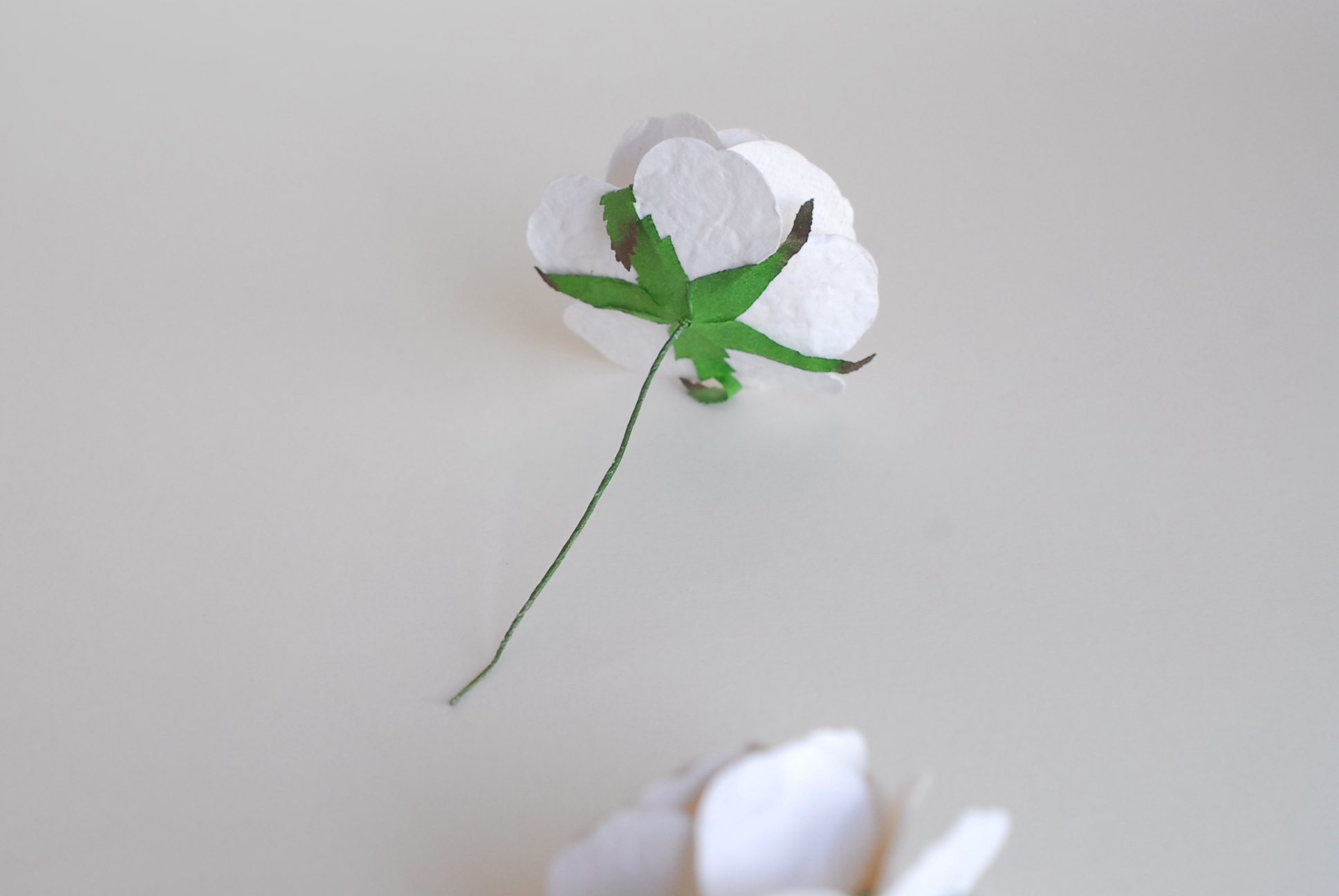 ดอกไม้กระดาษสา ขนาด 6.5 cm., สำหรับของชำร่วย, งานแต่งงาน, สีขาว Paper flower, handmade flowers supplies, wedding decoration:10 Pieces mulberry rose, 6.5 cm. white color.