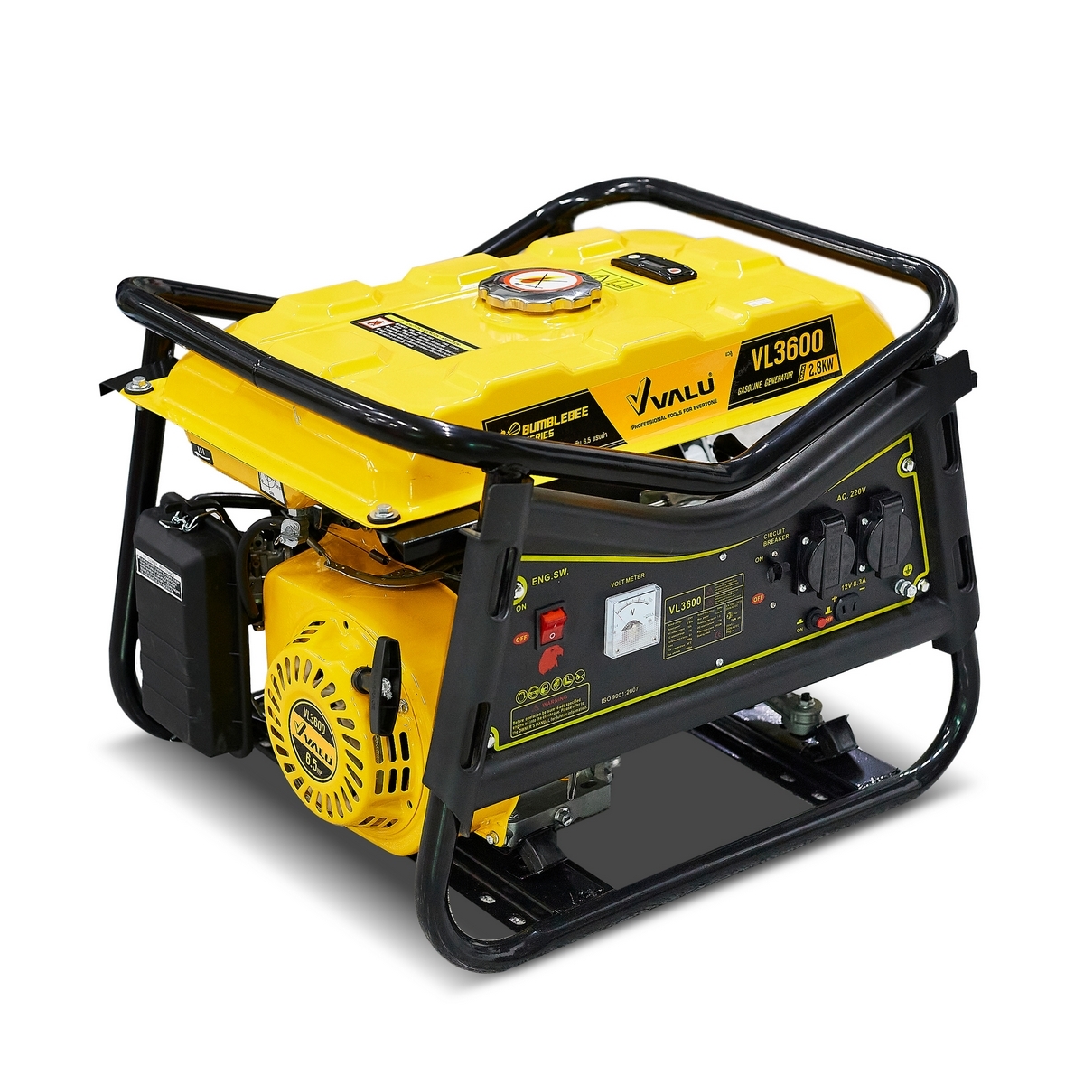เครื่องปั่นไฟเบนซิน 2.8 kW รุ่น VL3600 กำลังเครื่องยนต์ 6.5 แรงม้า VALU