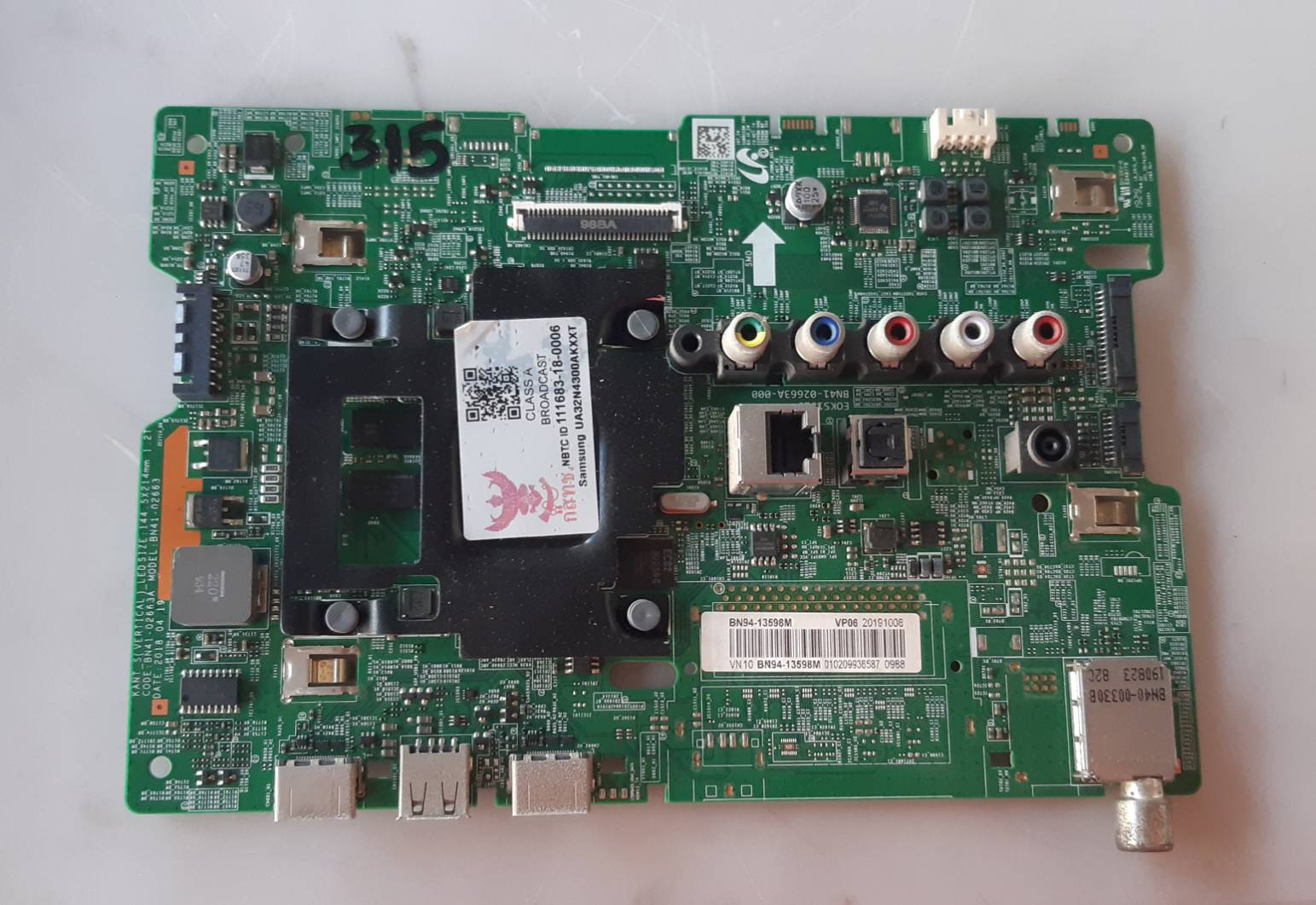 อันที่ 315 Samsung UA32N4300AK ซีสเตร็ม BN41-02663 BN94-13598M ดีเทสแล้ว