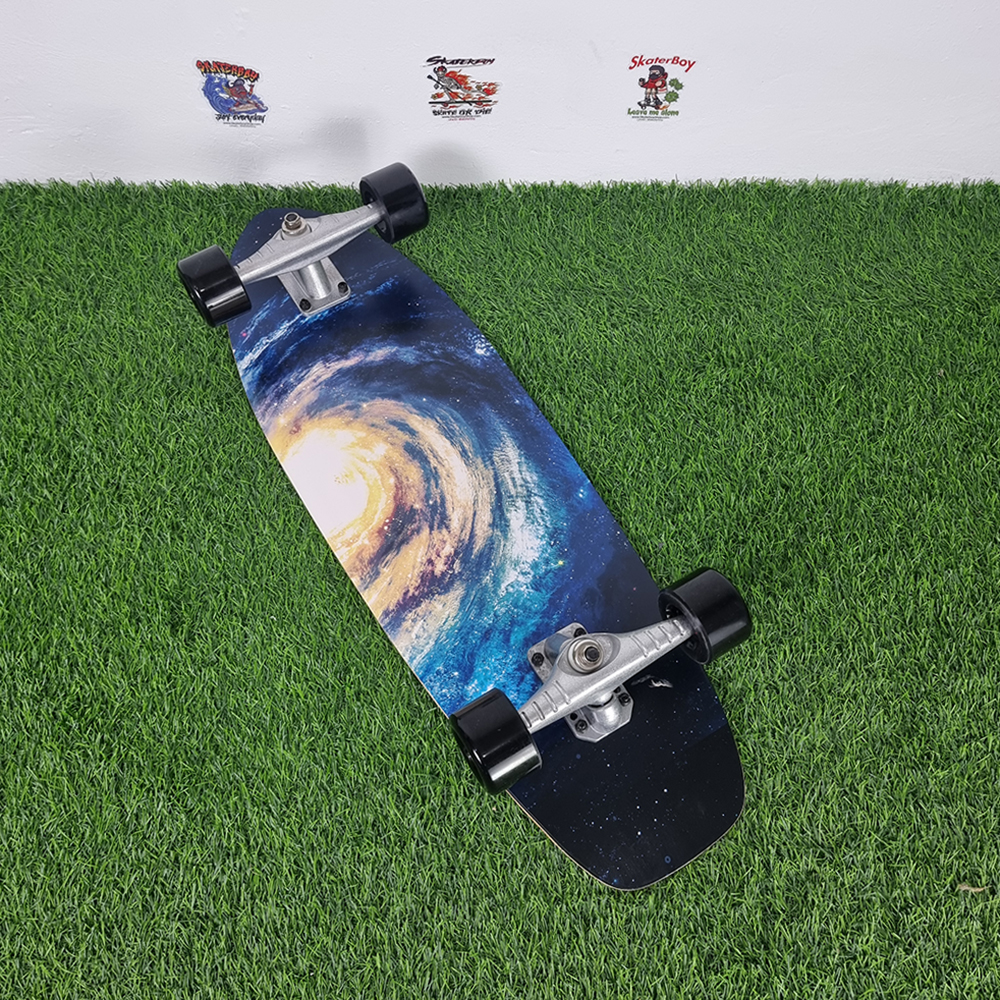 0201 Surf skate custom บอร์ด28.5นิ้ว สำหรับเด็ก สูงไม่เกิน 150cm บอร์ดไม้ เซิร์ฟ สเก็ตบอร์ด พร้อมเล่น